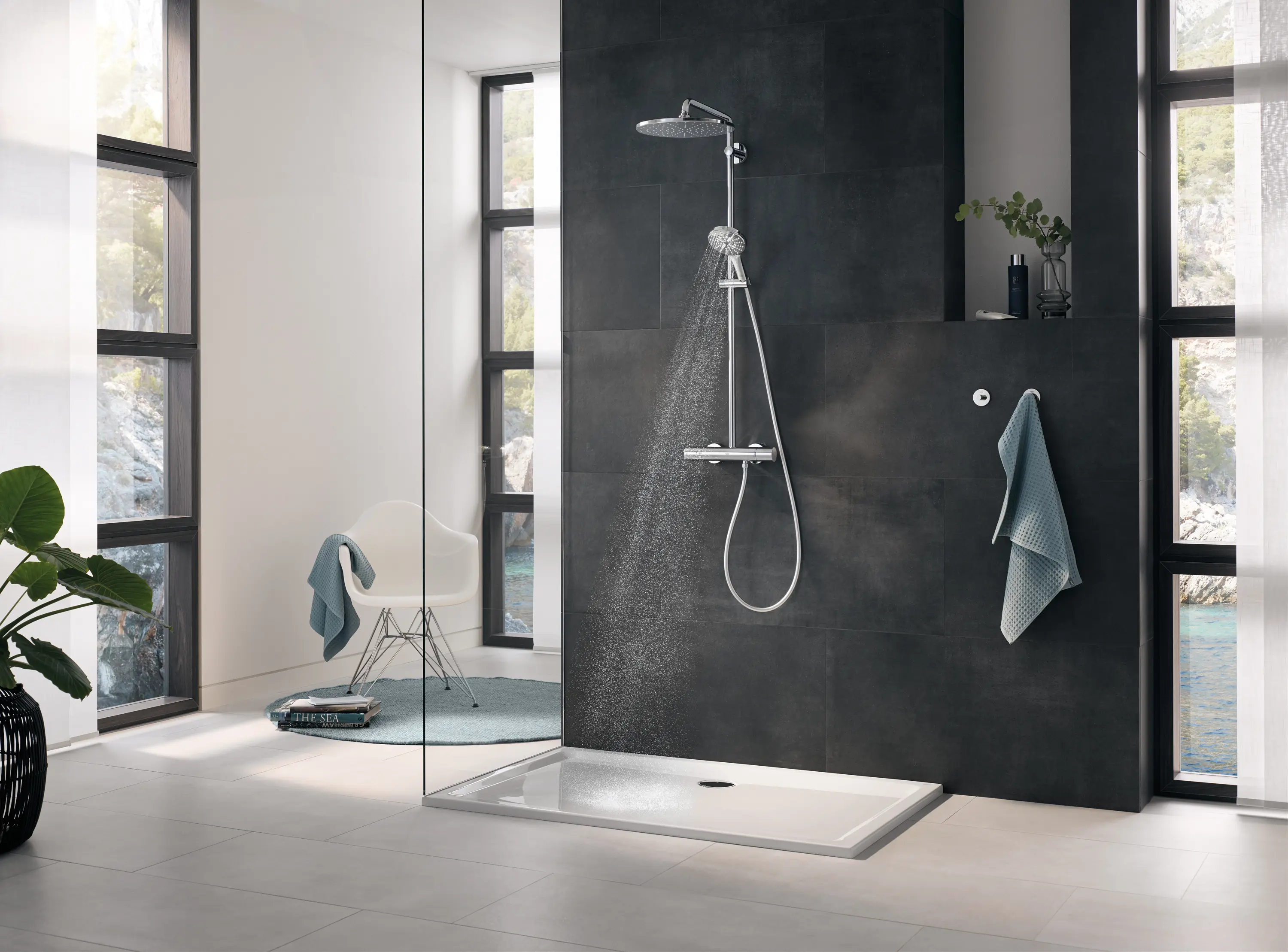GROHE - Rainshower SmartActive 310 Shower system with thermostat for wall mounting