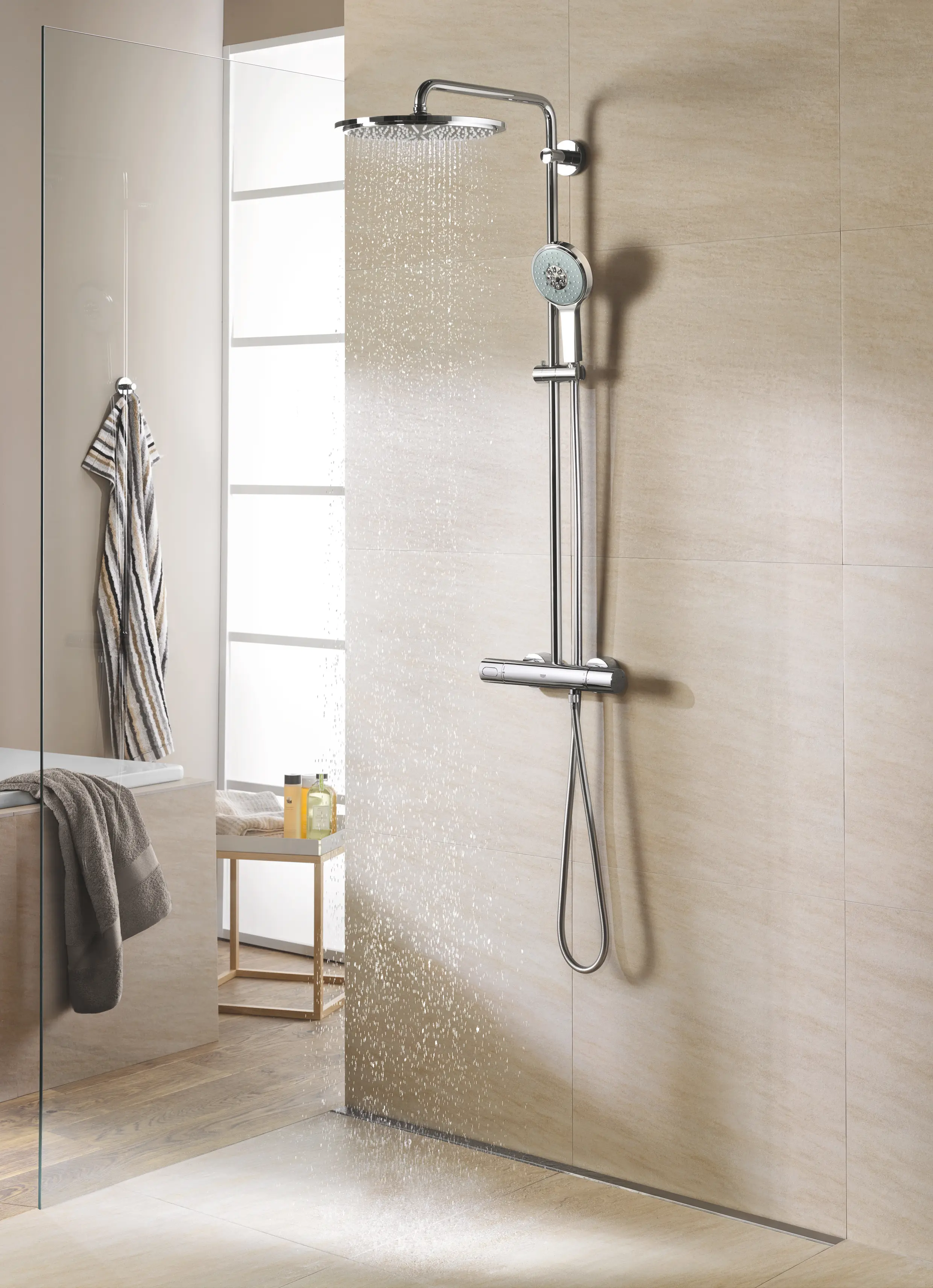 GROHE - Rainshower® F-Series System 254 Shower system with thermostat