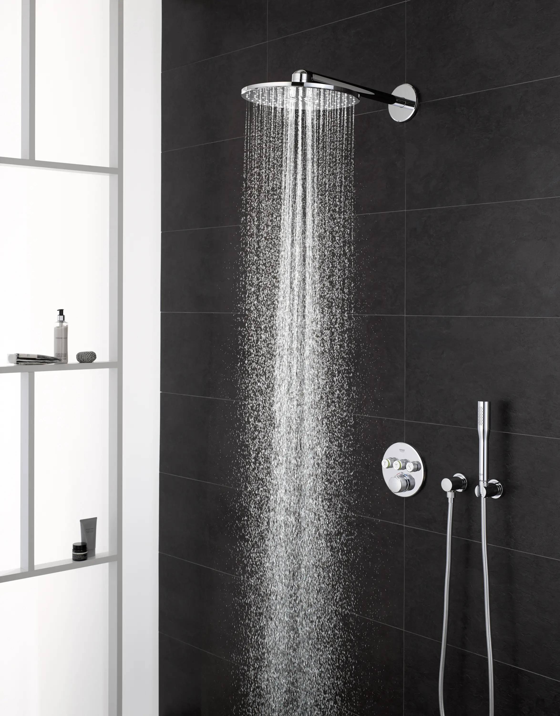 GROHE - Rainshower SmartActive 130 Shower rail set 3 sprays