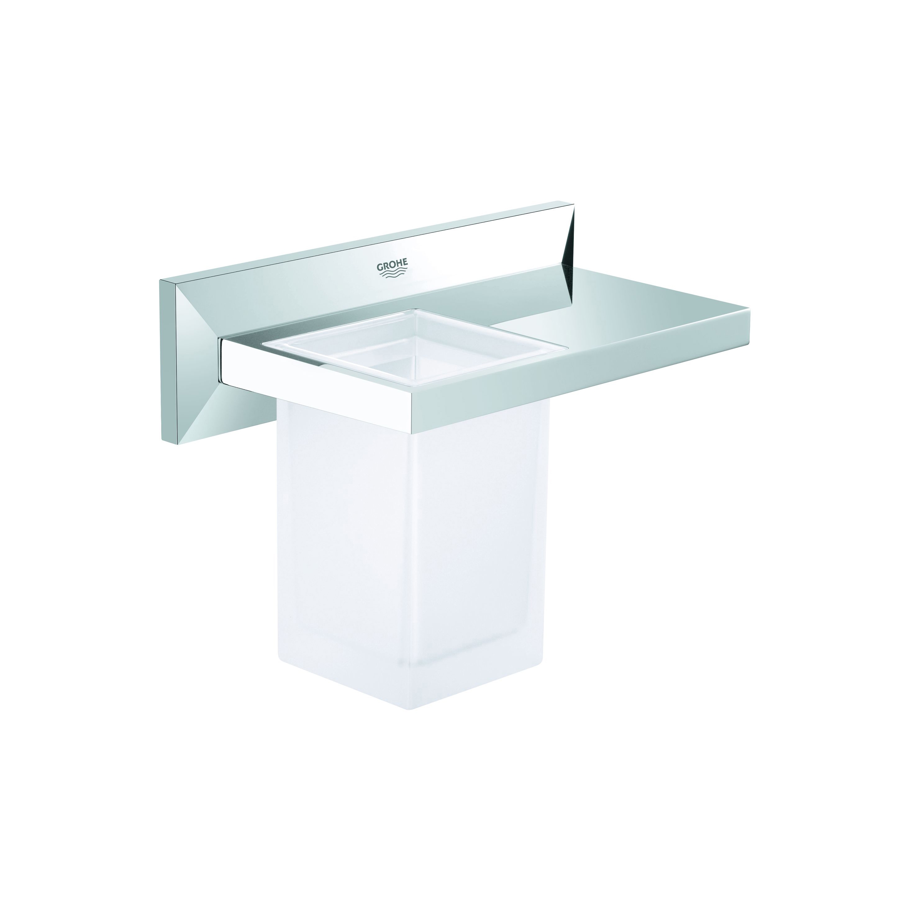 Display product Allure Brilliant Shelf with tumbler from manufacturer GROHE