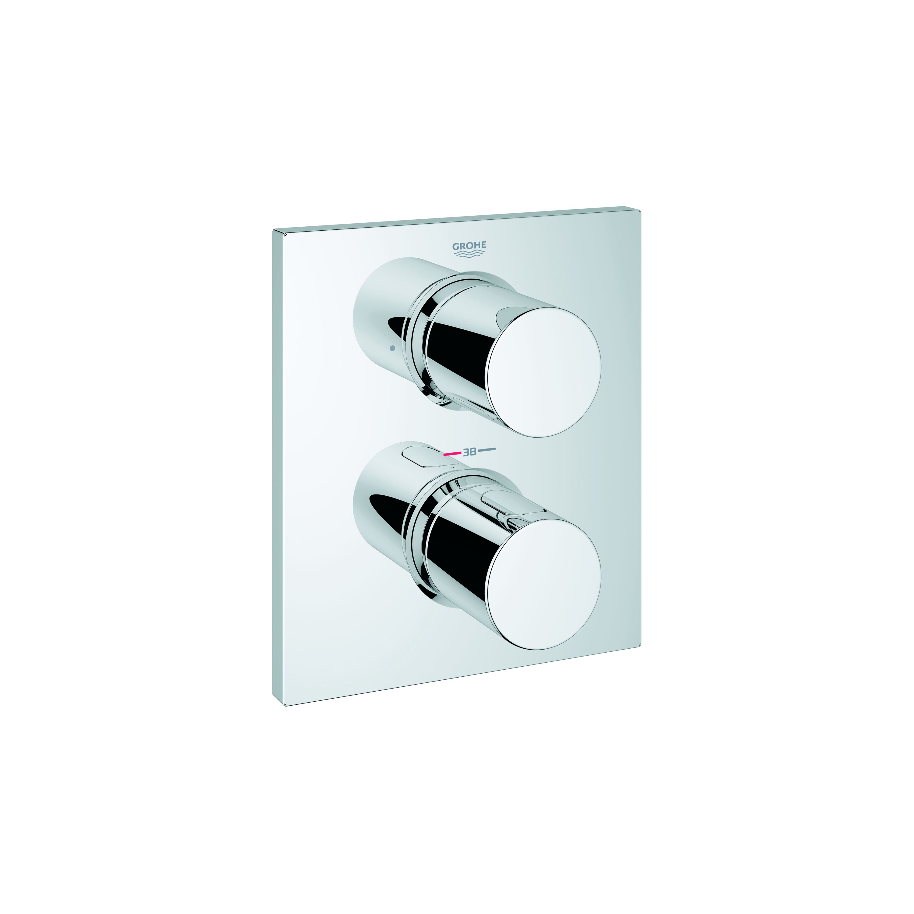 Display product Grohtherm F Thermostatic trim with integrated 2-way diverter from manufacturer GROHE