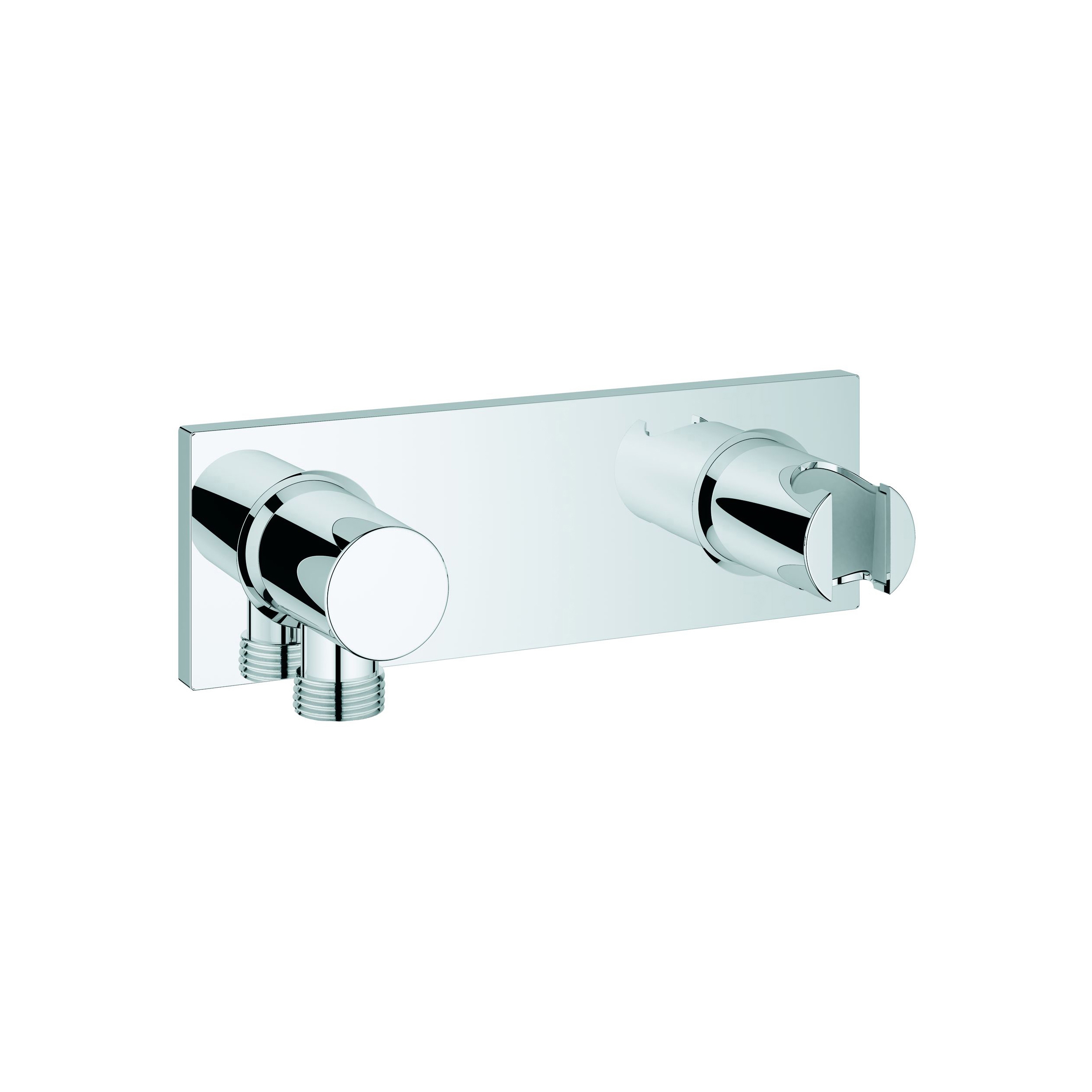 Display product Grohtherm F Wall shower union with integrated shower holder from manufacturer GROHE