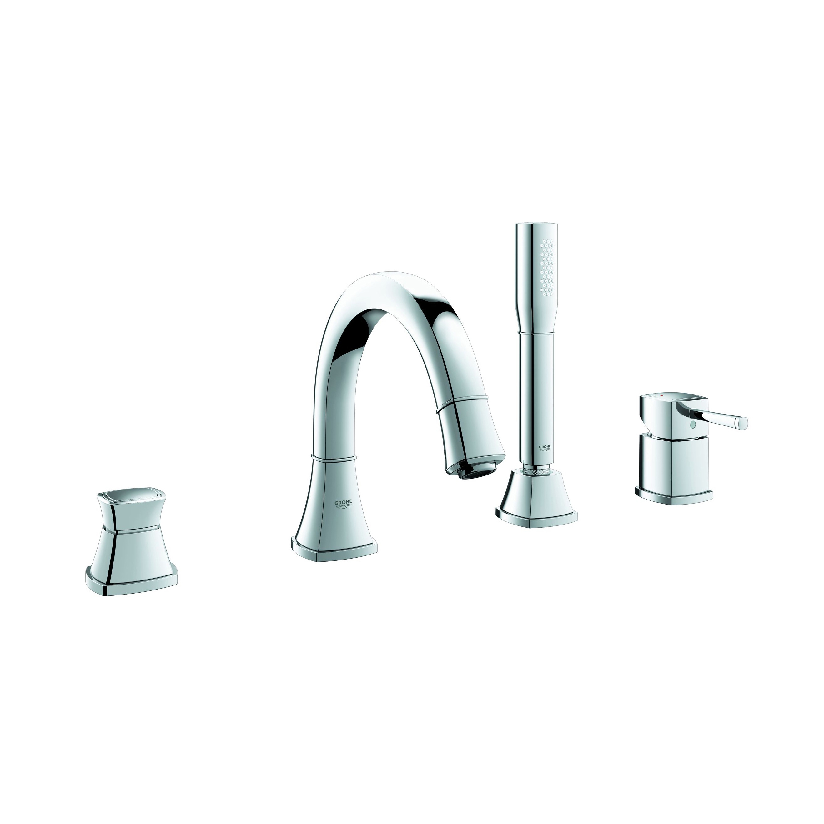 Vertoon produk Grandera Four-hole single-lever bath combination van vervaardiger GROHE