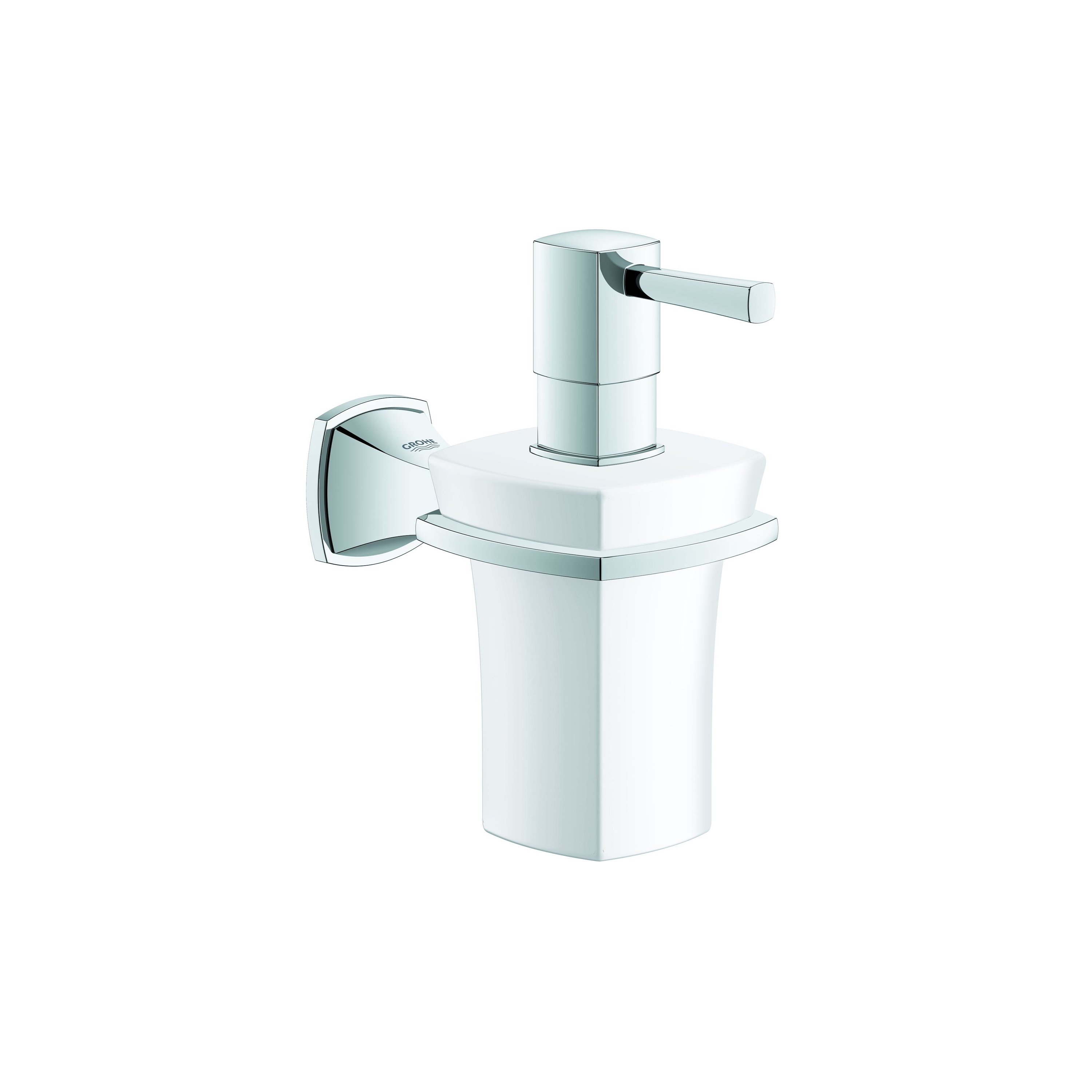 Display product Grandera Holder with ceramic soap dispenser from manufacturer GROHE
