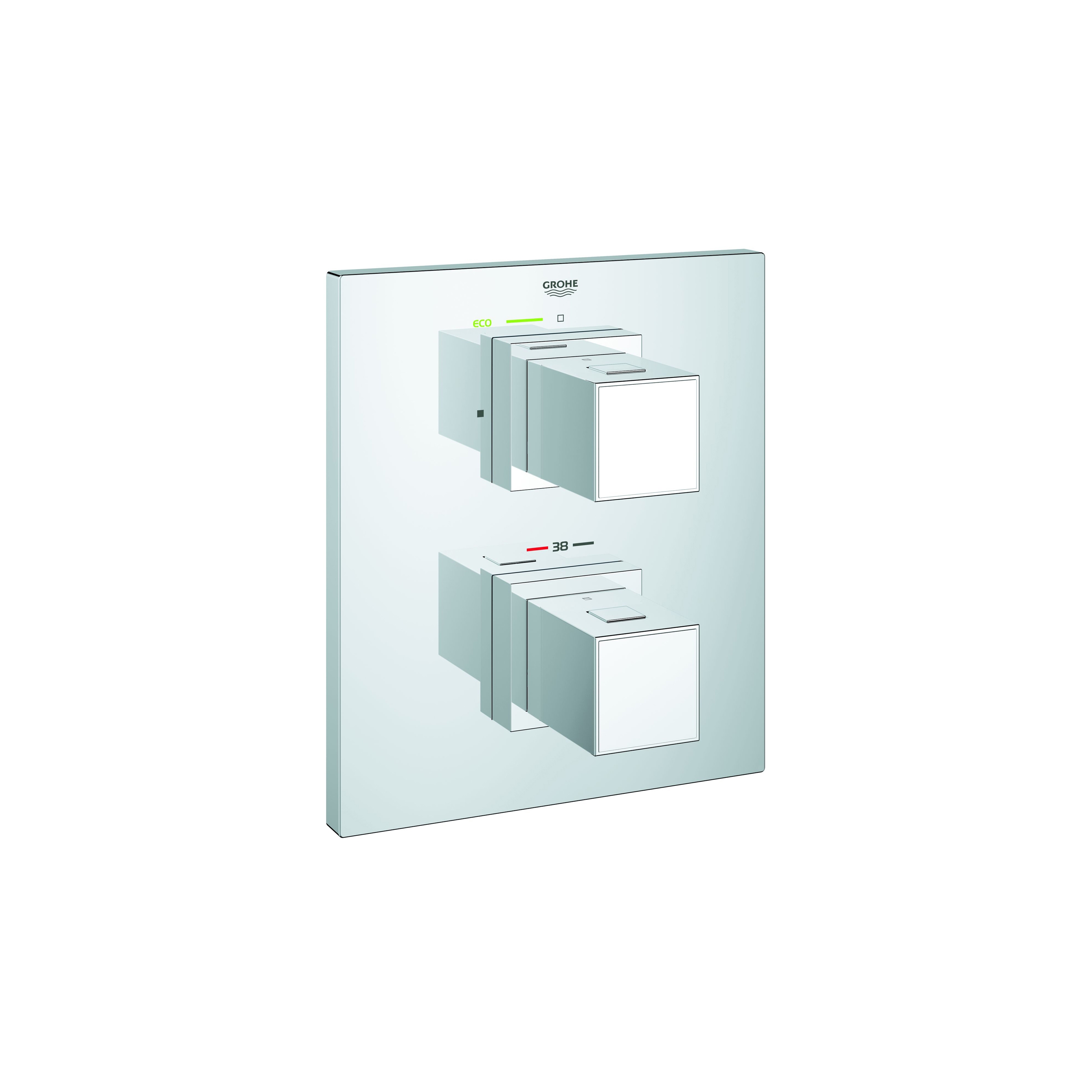 Vertoon produk Grohtherm Cube Thermostatic shower mixer van vervaardiger GROHE