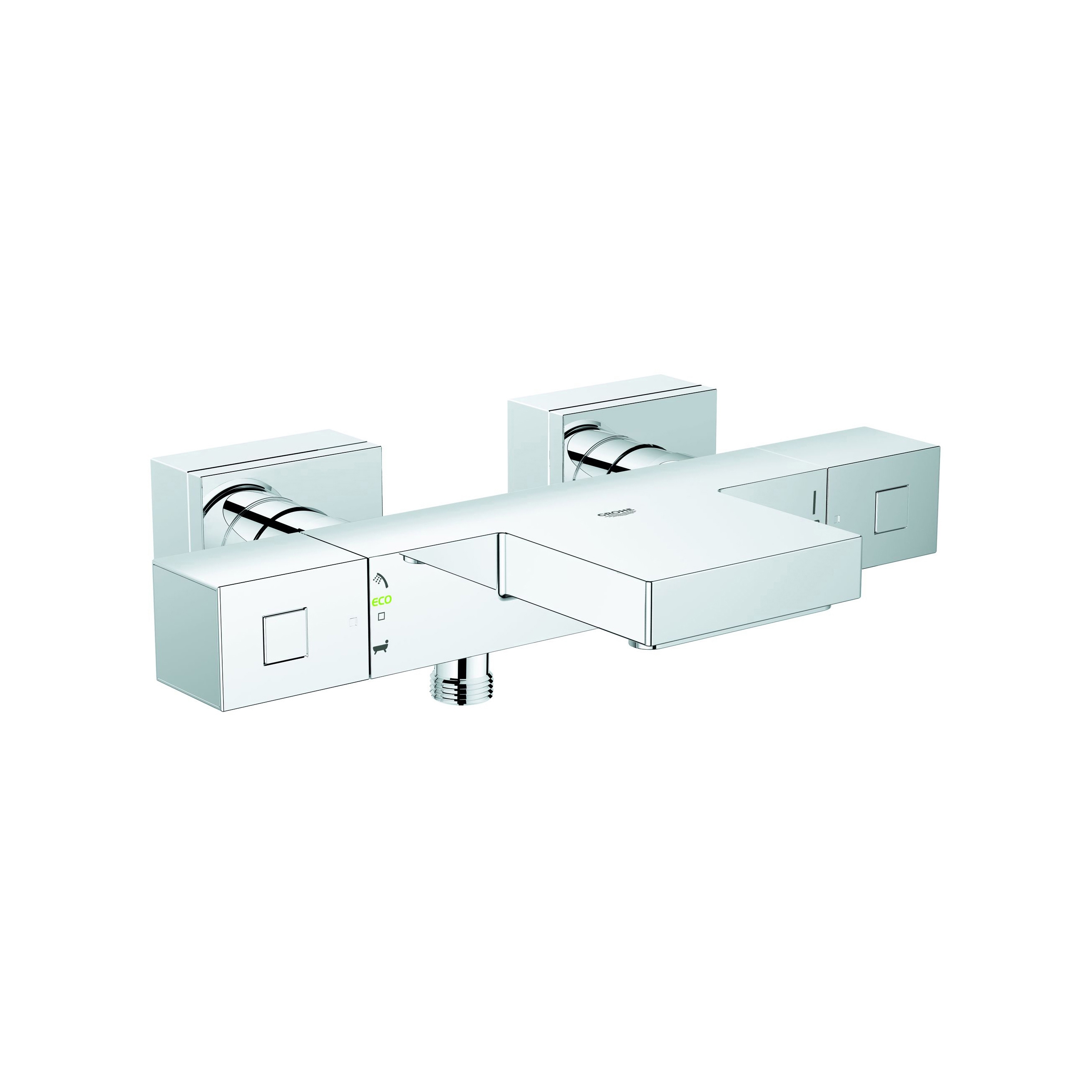 Display product Grohtherm Cube Thermostatic bath mixer 1/2" from manufacturer GROHE