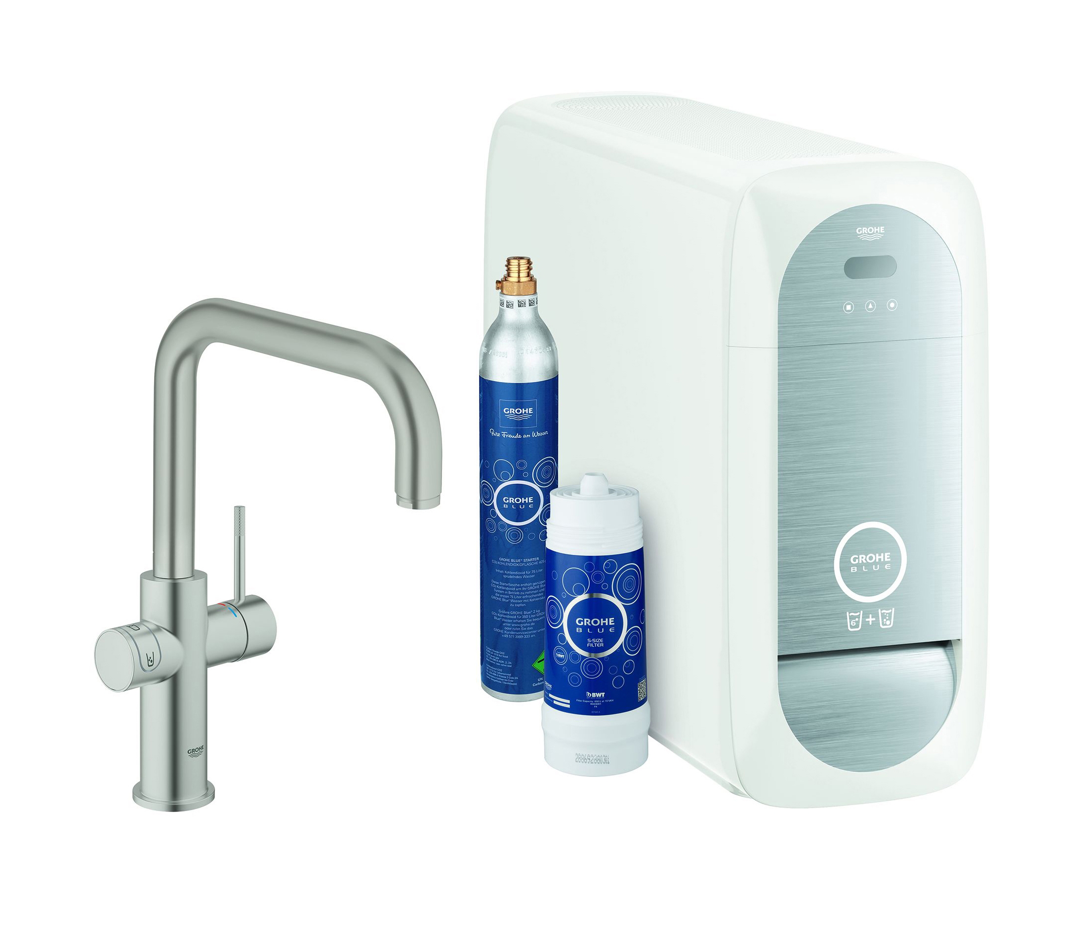 Display product GROHE Blue Home U-spout Starter kit from manufacturer GROHE