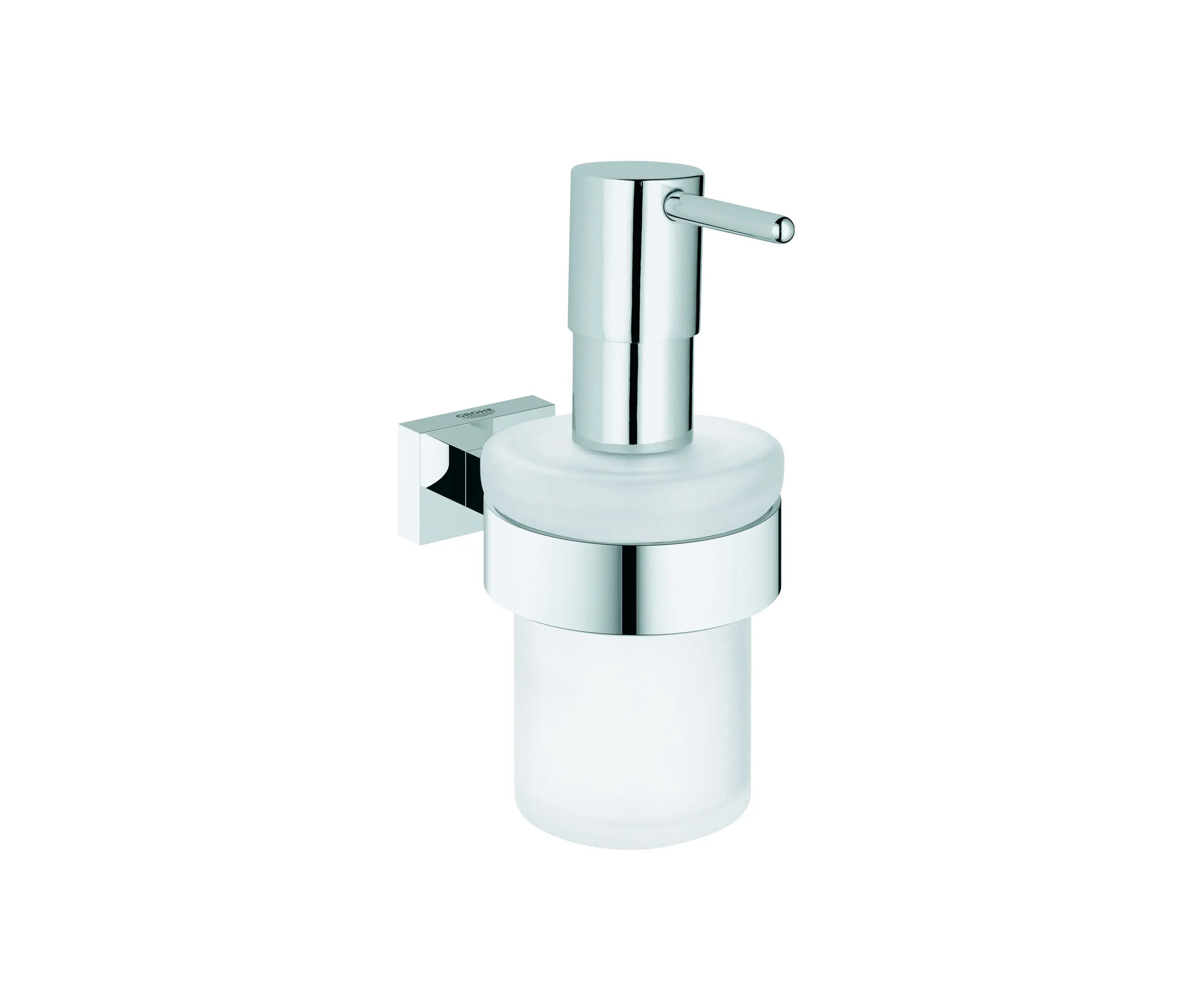 GROHE - Essentials Cube Dispensador de jabón con soporte mural