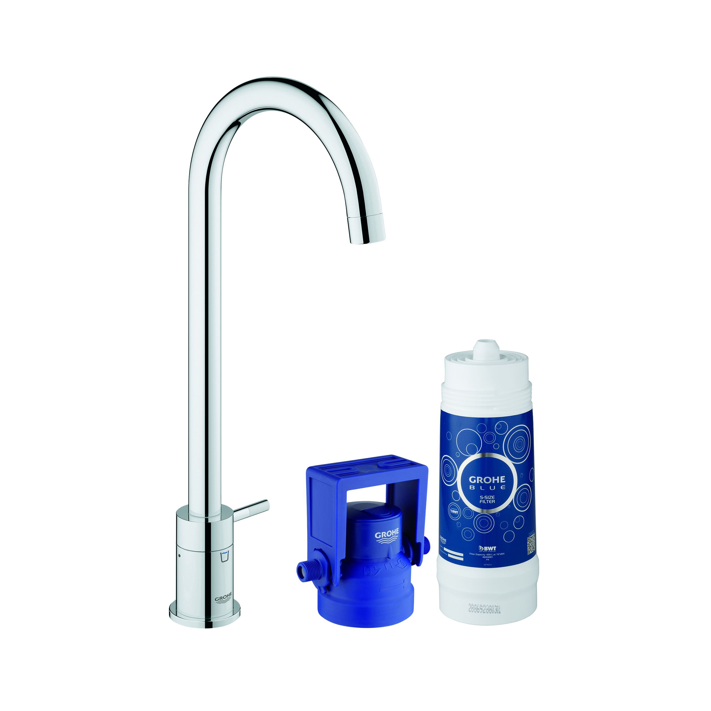 Display product GROHE Blue® Mono Pure Starter kit from manufacturer GROHE