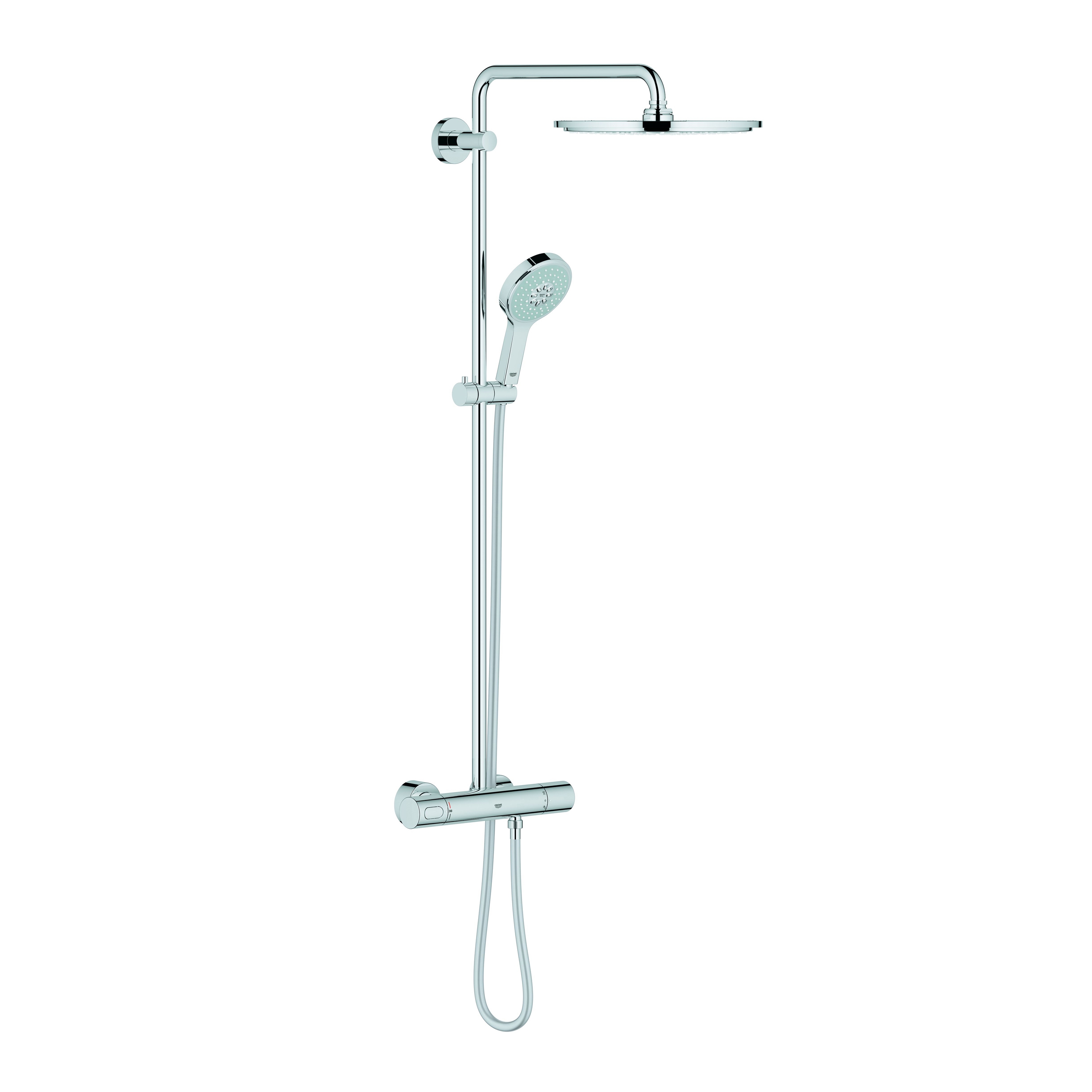 GROHE Rainshower System 210 クローム Grohe Rainshower System 210mm With Thermostatic Valve