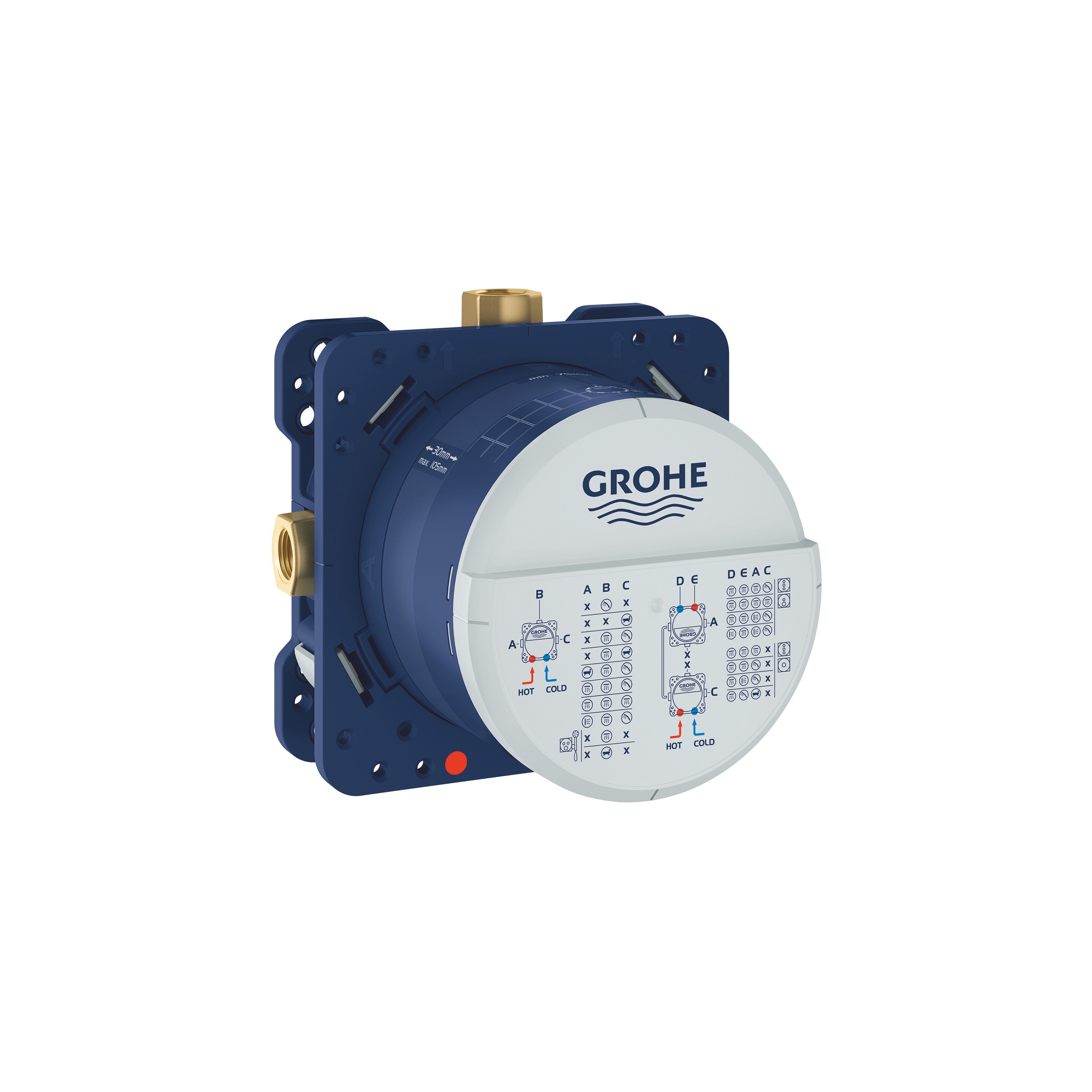 Display product GROHE Rapido SmartBox Universal rough-in box, 1/2" from manufacturer GROHE
