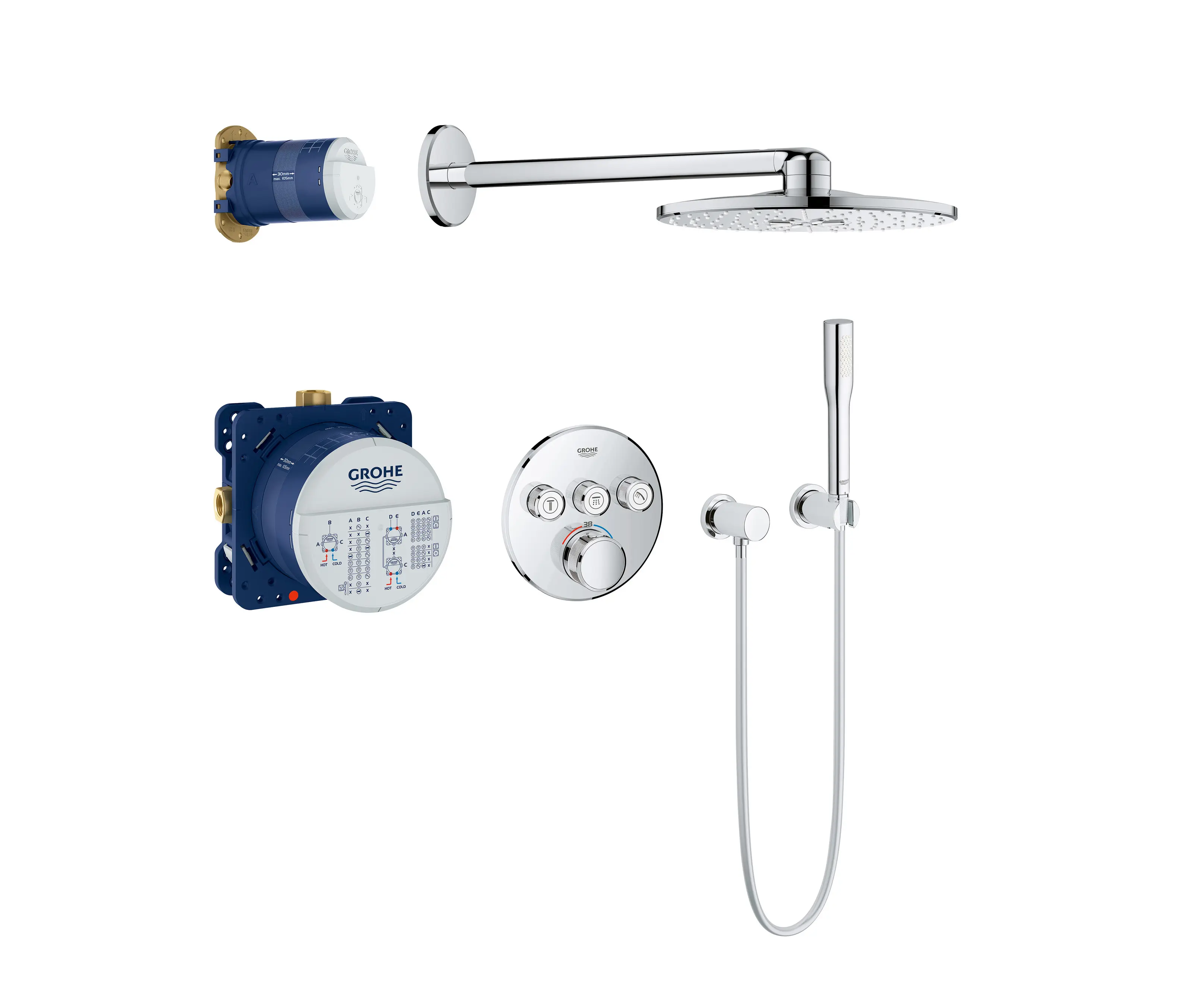 GROHE - Grohtherm SmartControl Perfect shower set with Rainshower 310 SmartActive