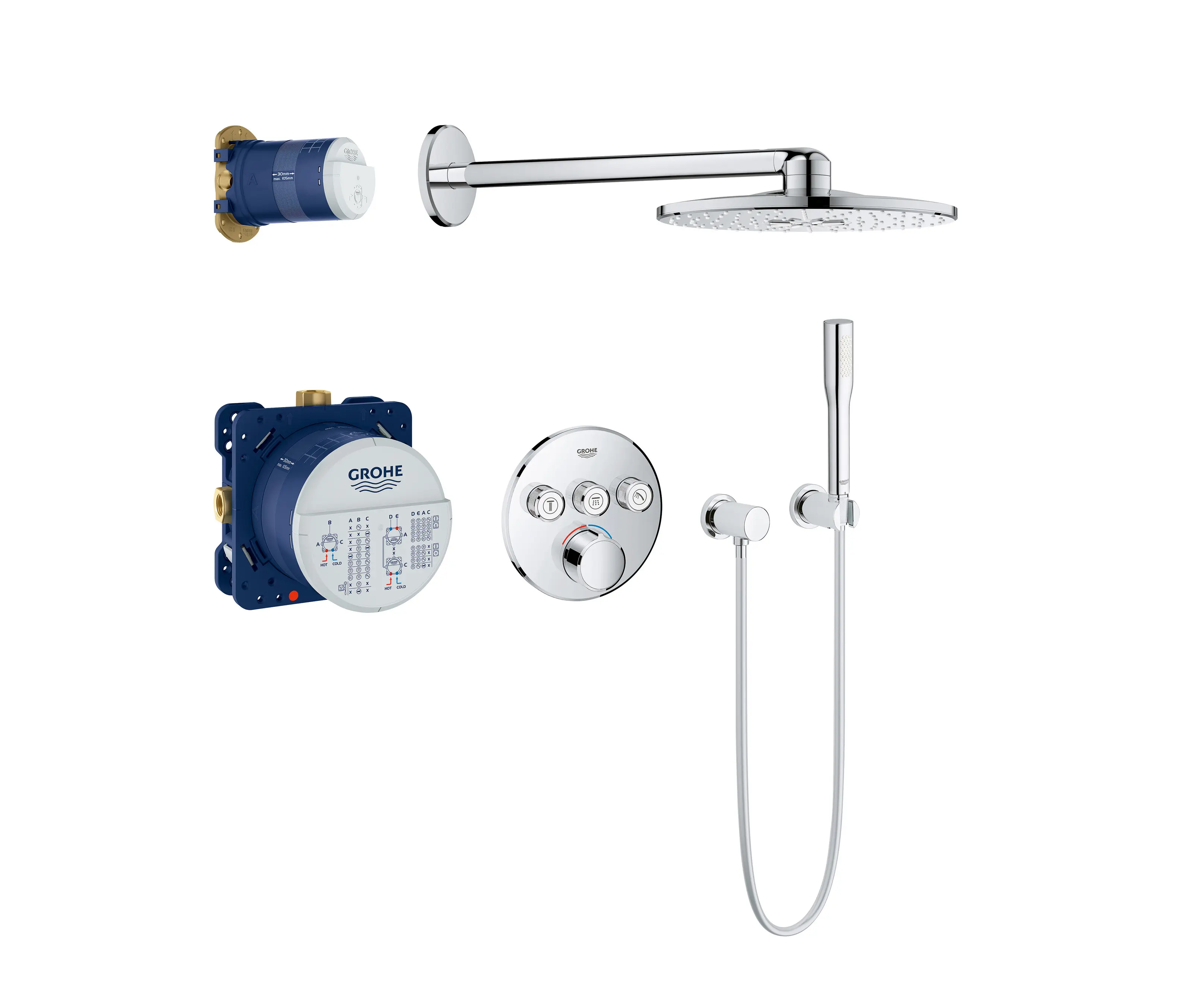 GROHE - GROHE SmartControl Mixer Perfect shower set