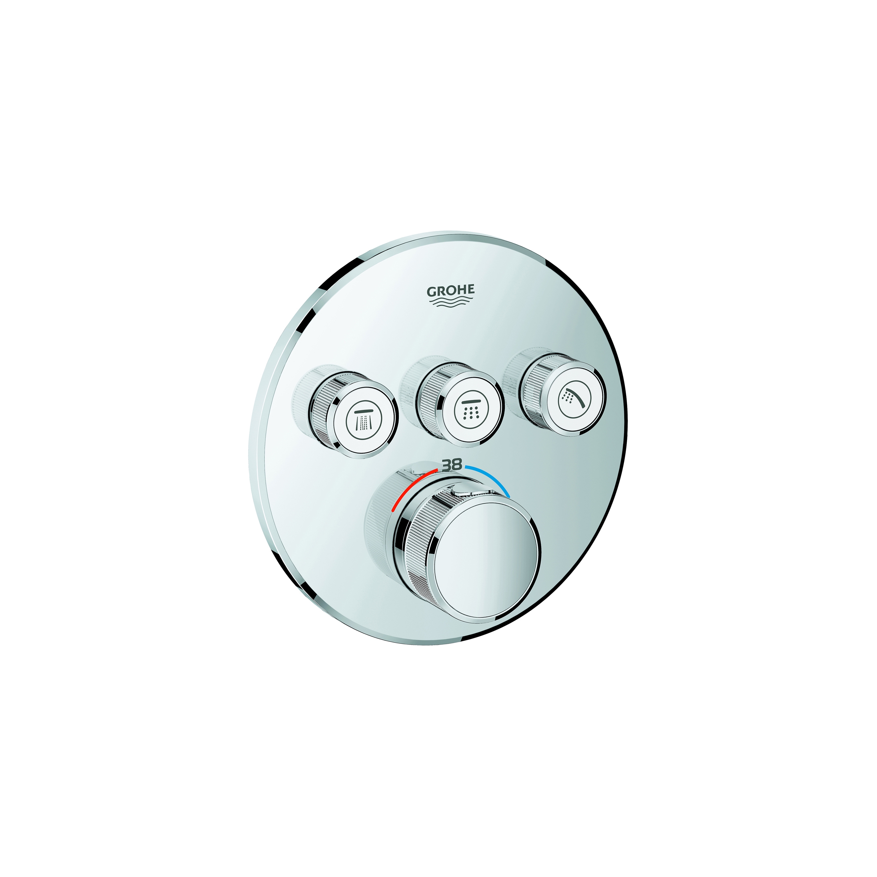 Mostrar el producto Grohtherm SmartControl Thermostat for concealed installation with 3 valves del fabricante GROHE