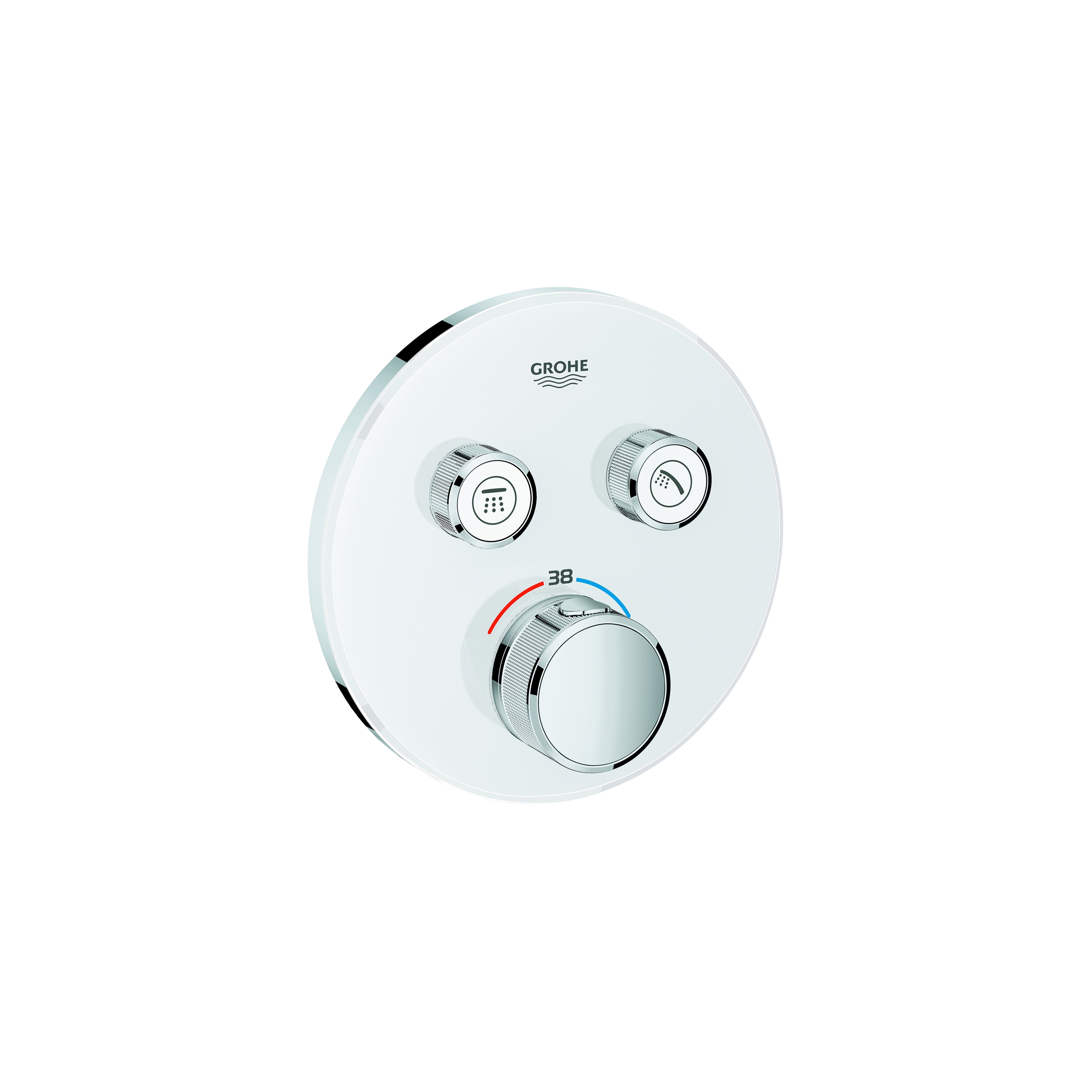 Vertoon produk Grohtherm SmartControl Thermostat for concealed installation with 2 valves van vervaardiger GROHE