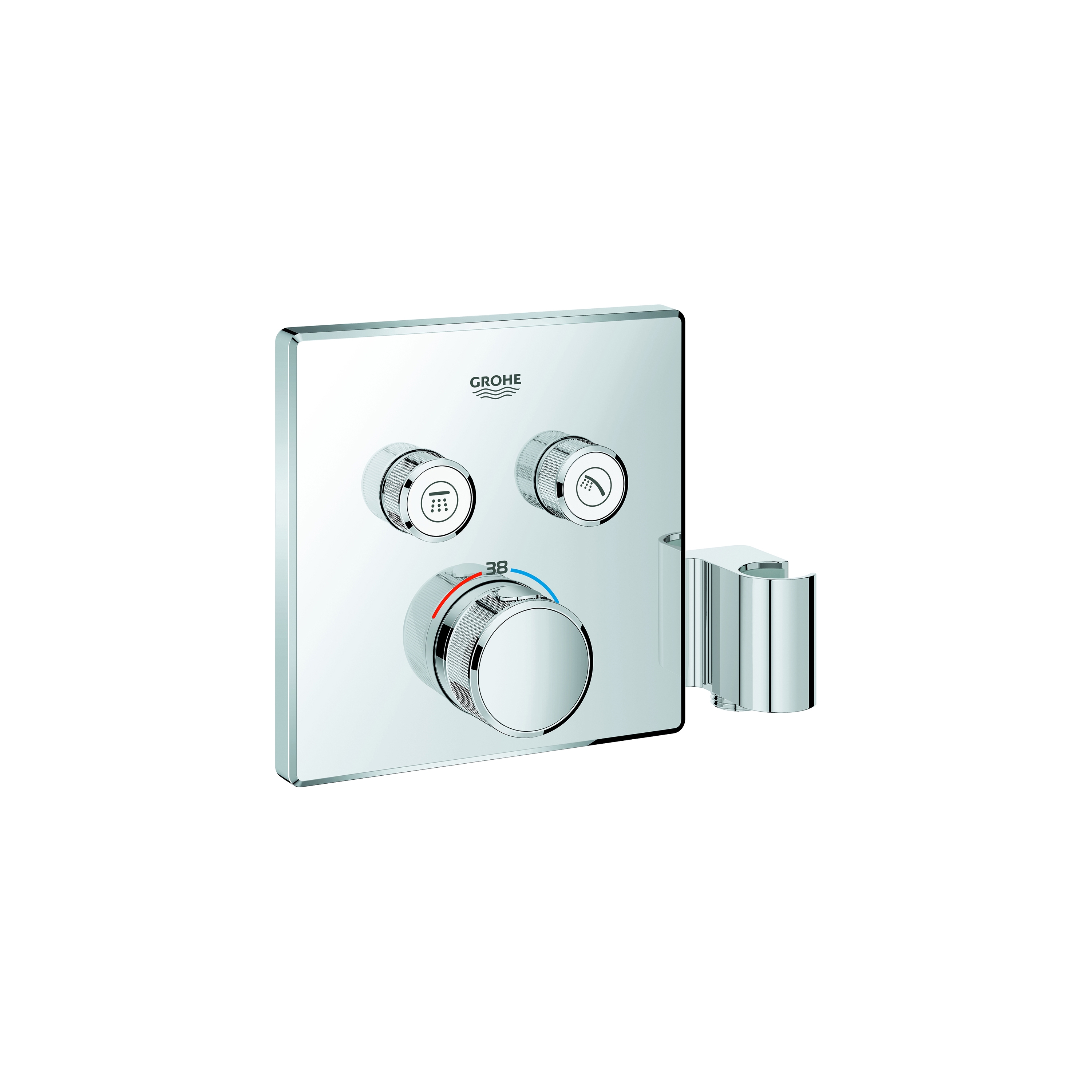 Produkt Grohtherm SmartControl Thermostat mit 2 Absperrventilen und integriertem Brausehalter des Herstellers GROHE anzeigen