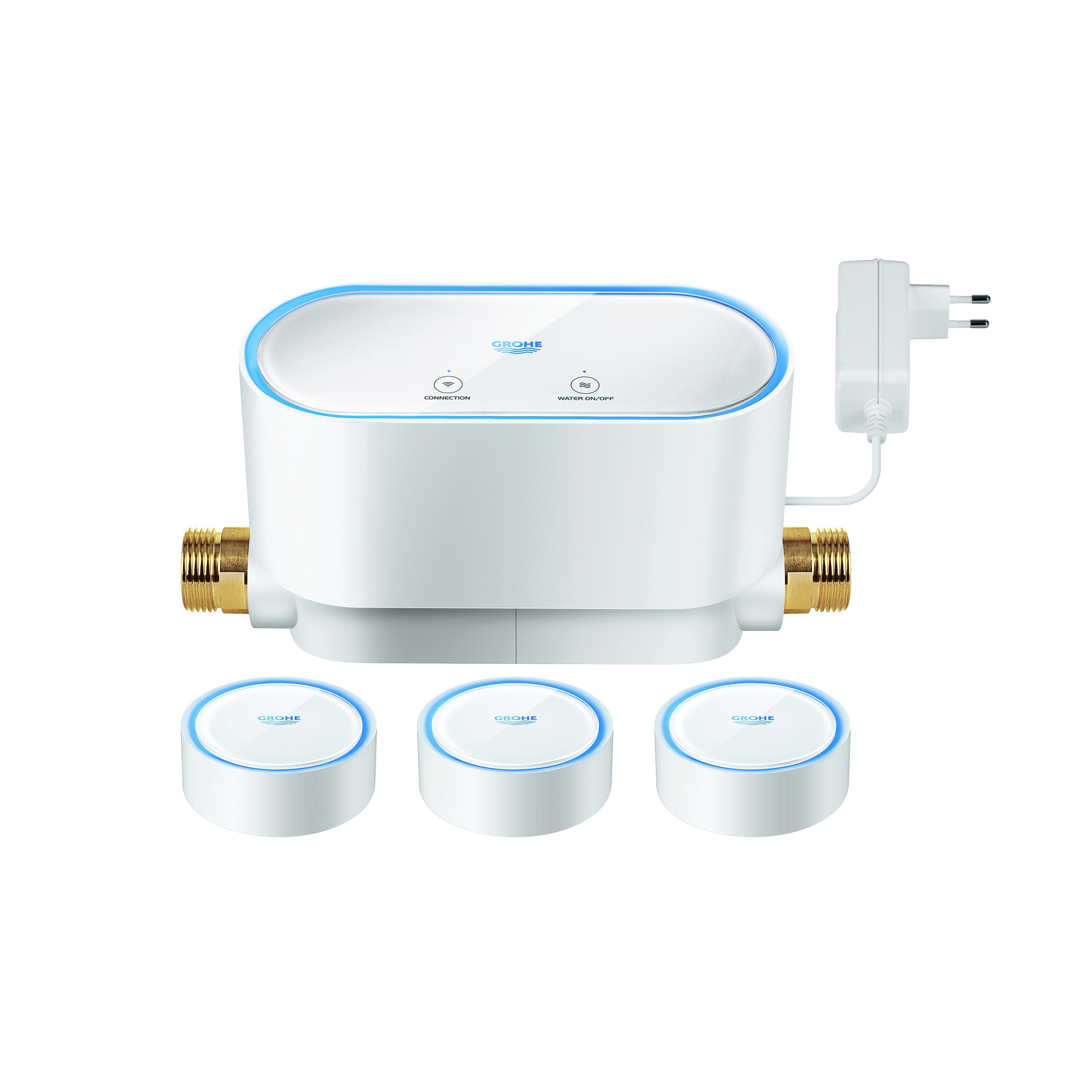 Display product GROHE Sense kit Smart water controller + 3 x smart water sensor from manufacturer GROHE
