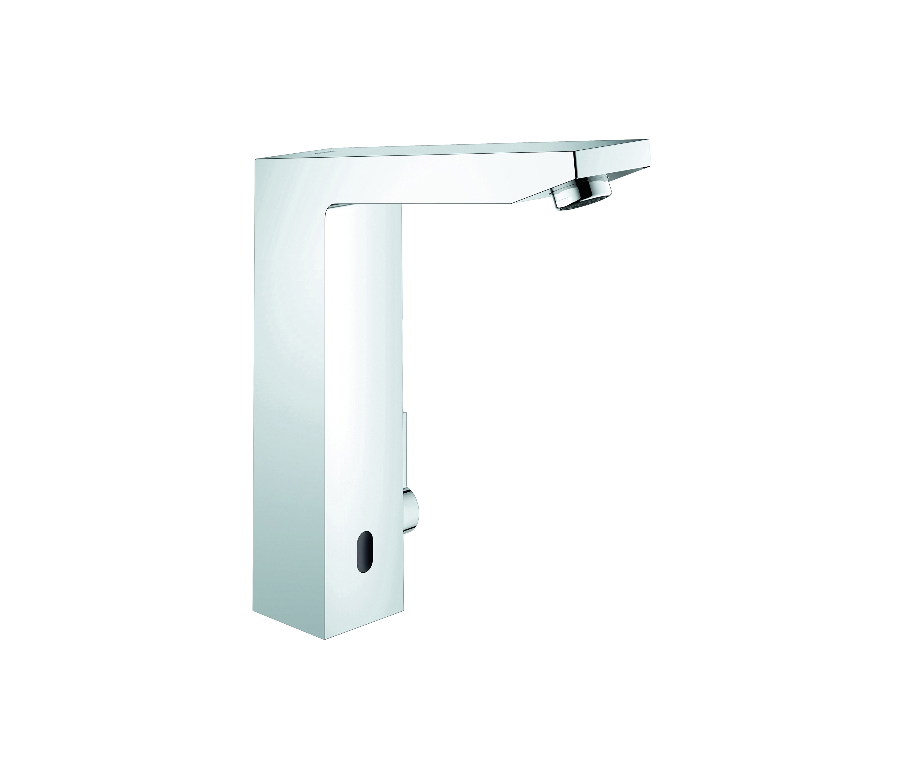 Display product Eurocube E Infra-red electronic basin mixer 1/2" with mixing device and adjustable temperature limiter from manufacturer GROHE