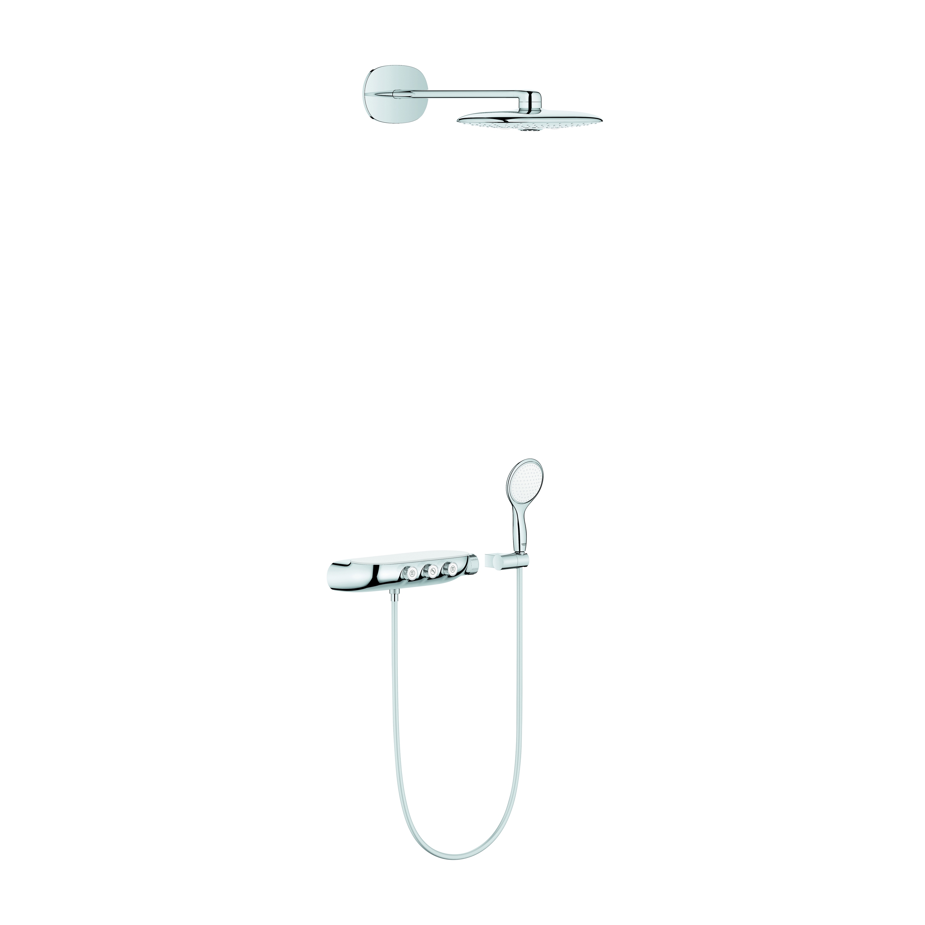 Display product Rainshower System SmartControl 360 DUO Combi shower system with thermostat, exposed/concealed from manufacturer GROHE