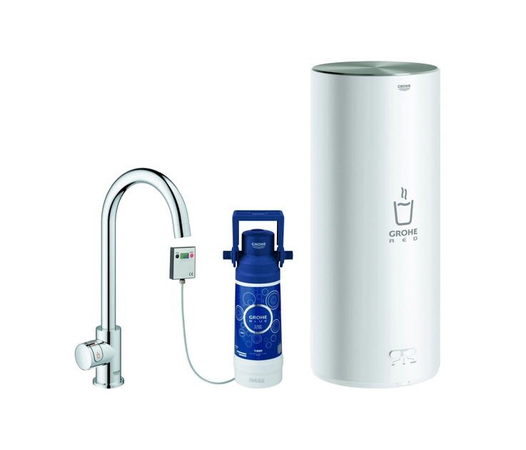 GROHE RED MONO PILLAR TAP AND L SIZE BOILER - Kitchen taps from GROHE ...
