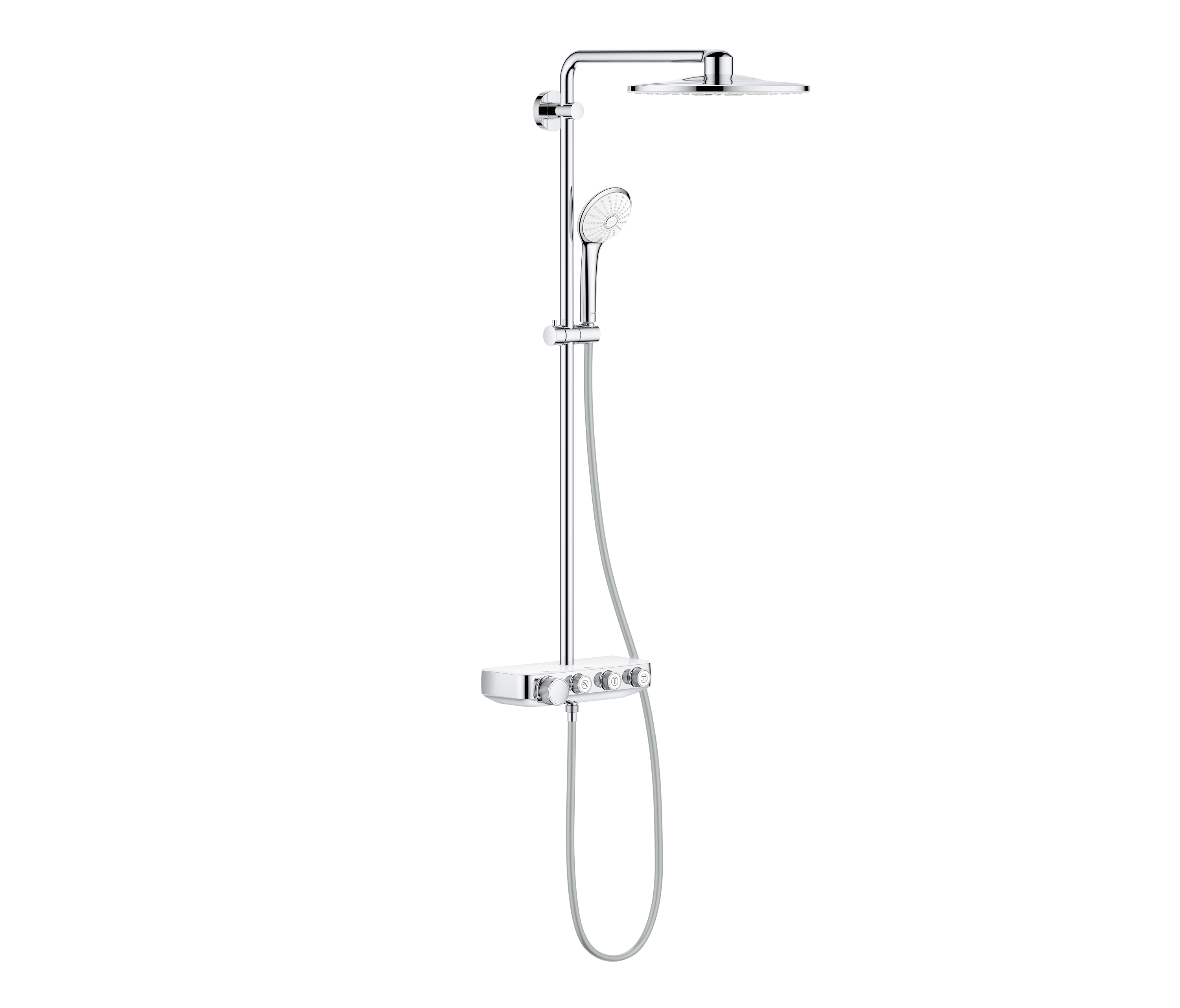 Display product Euphoria SmartControl System 310 Duo Shower System with  thermostat for wall mounting from manufacturer GROHE