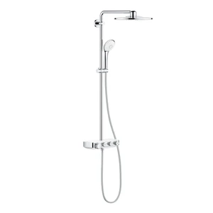 Display product Euphoria SmartControl System 310 Duo Shower System with thermostat for wall mounting from manufacturer GROHE