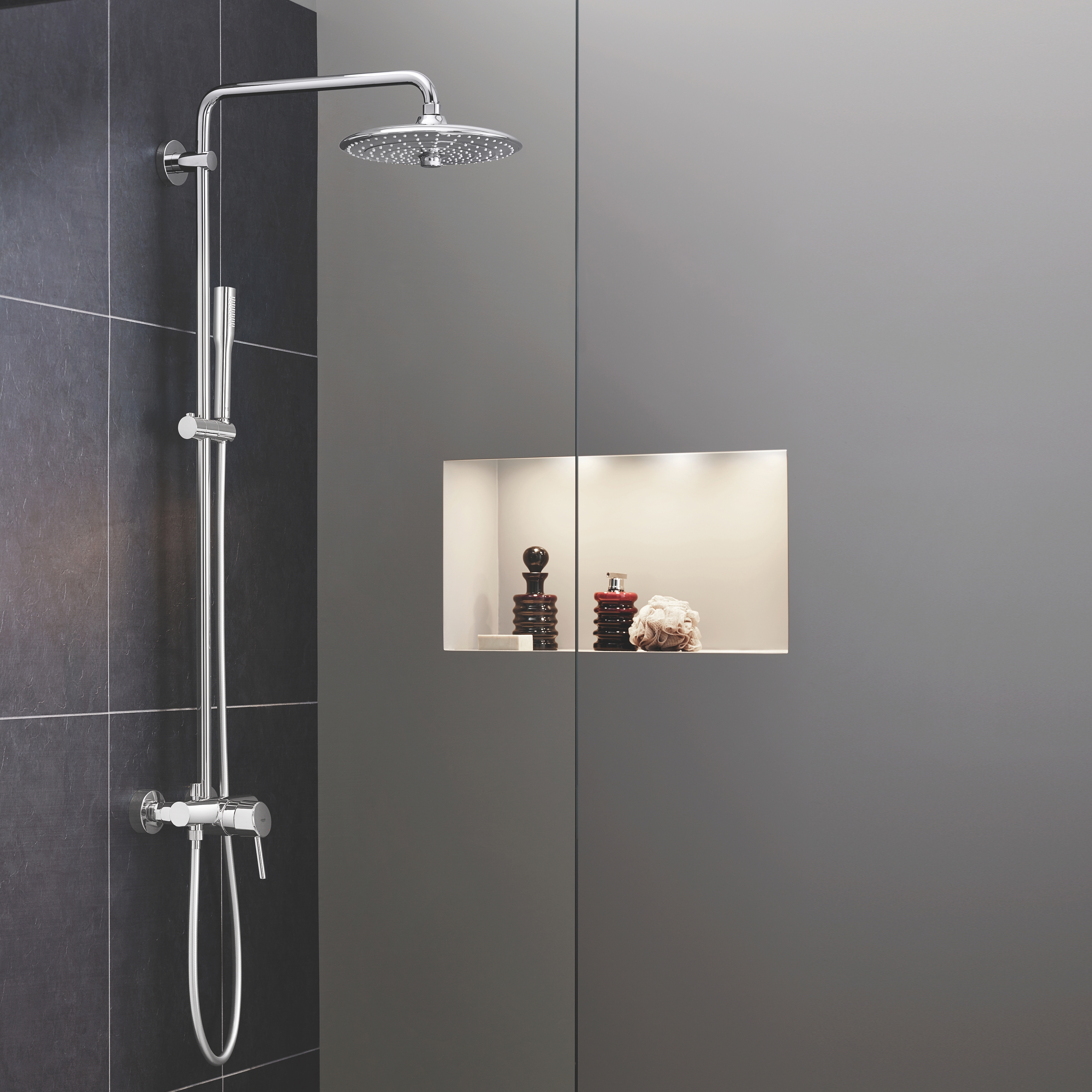 Euphoria SmartControl System 310 Cube Duo with thermostat for wall mounting