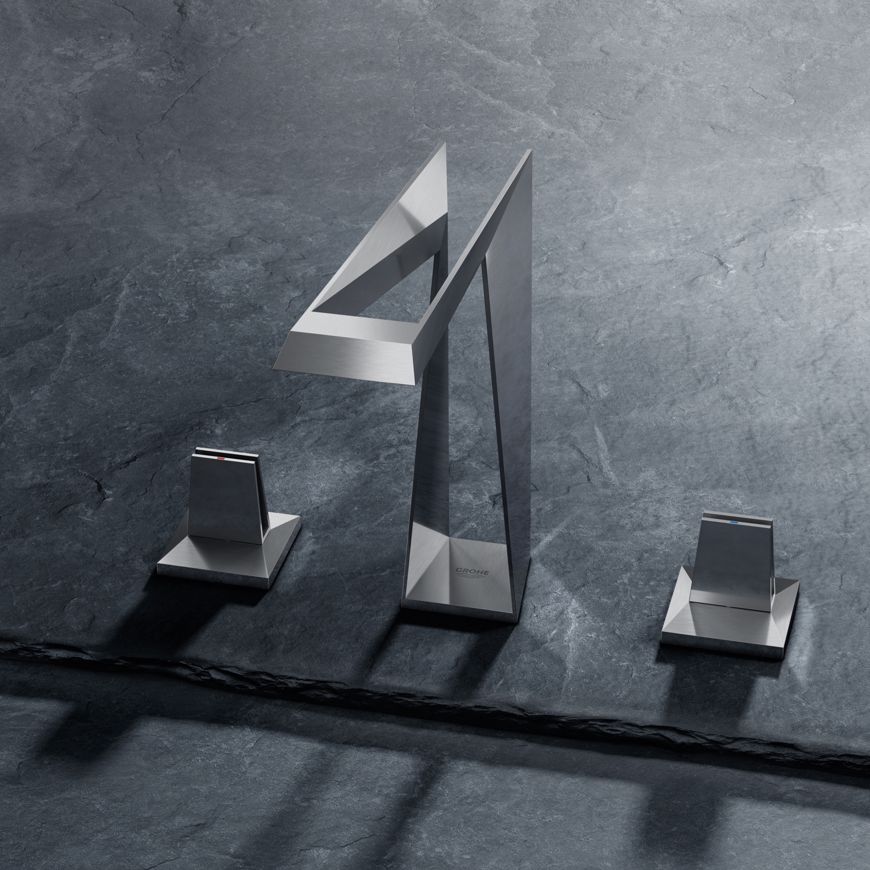 Mostra il prodotto Allure Brilliant Icon 3D 3-hole deck-mount basin mixer del produttore GROHE