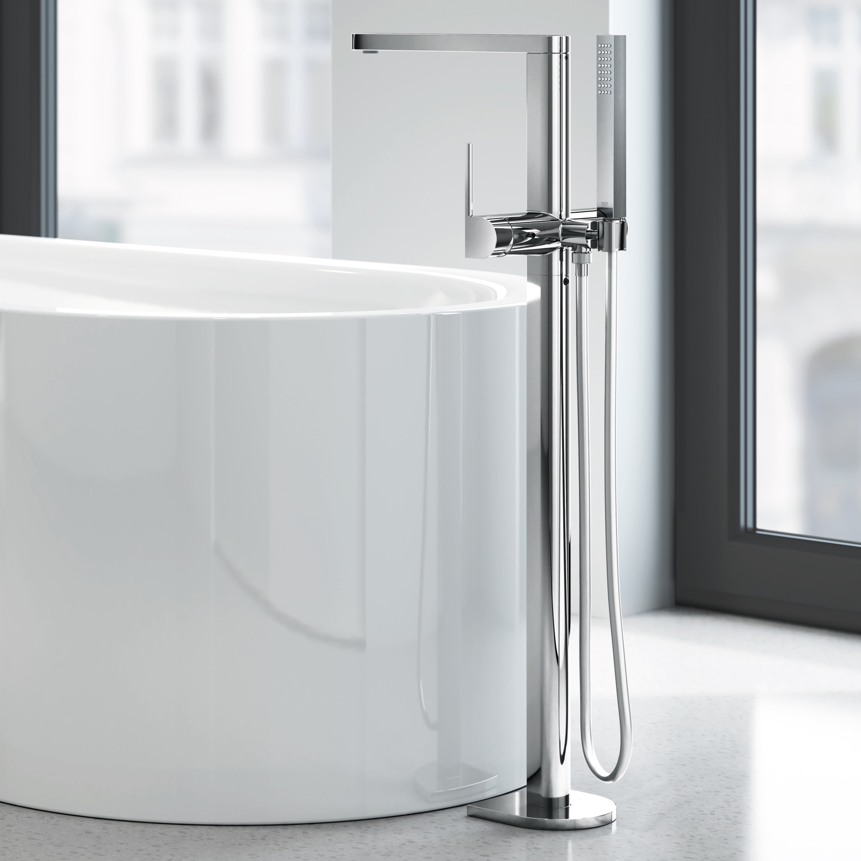 Mostrar el producto Plus Single-lever bath mixer 1/2", floor mounted del fabricante GROHE