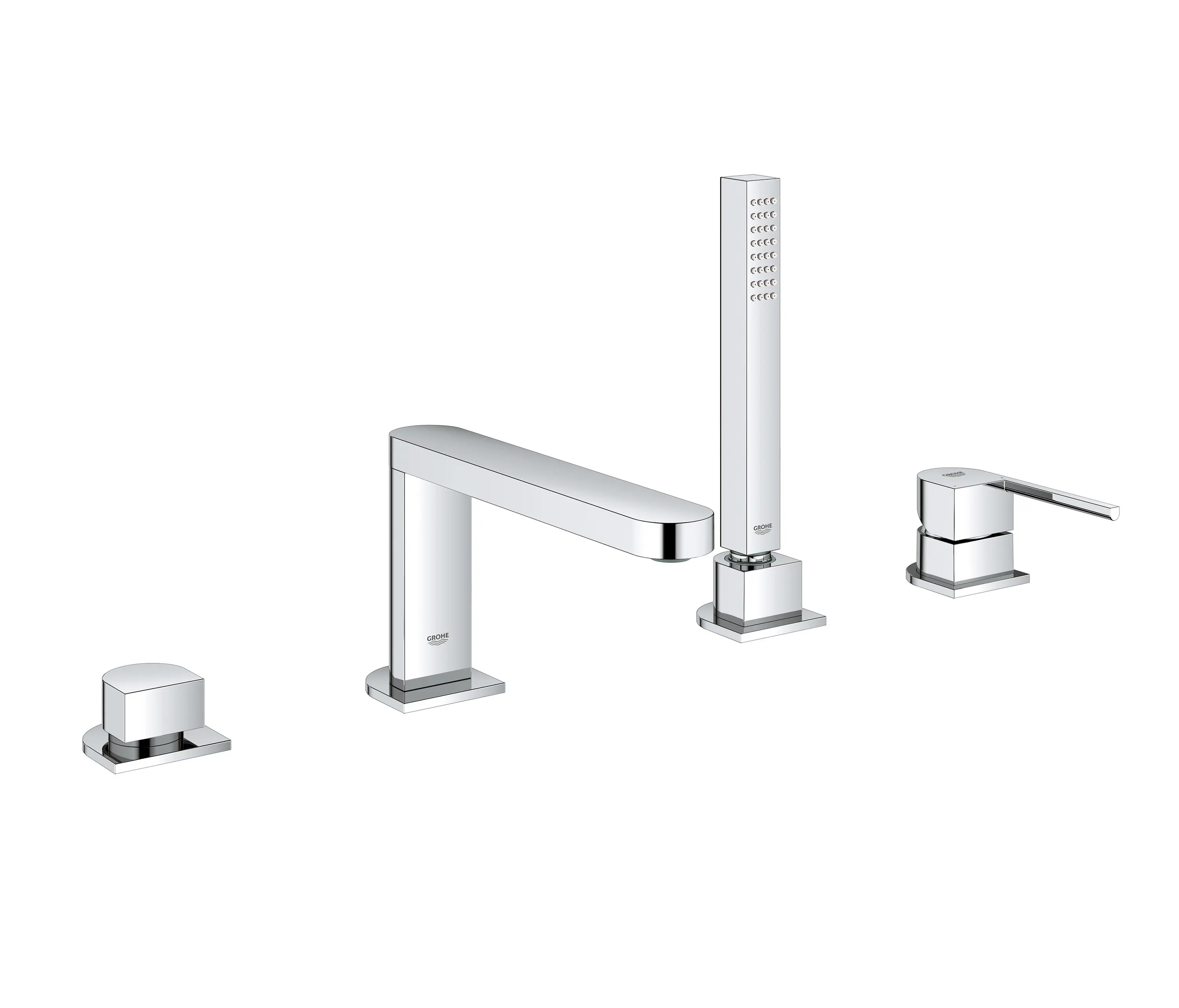 GROHE - Plus 4-hole single-lever bath combination