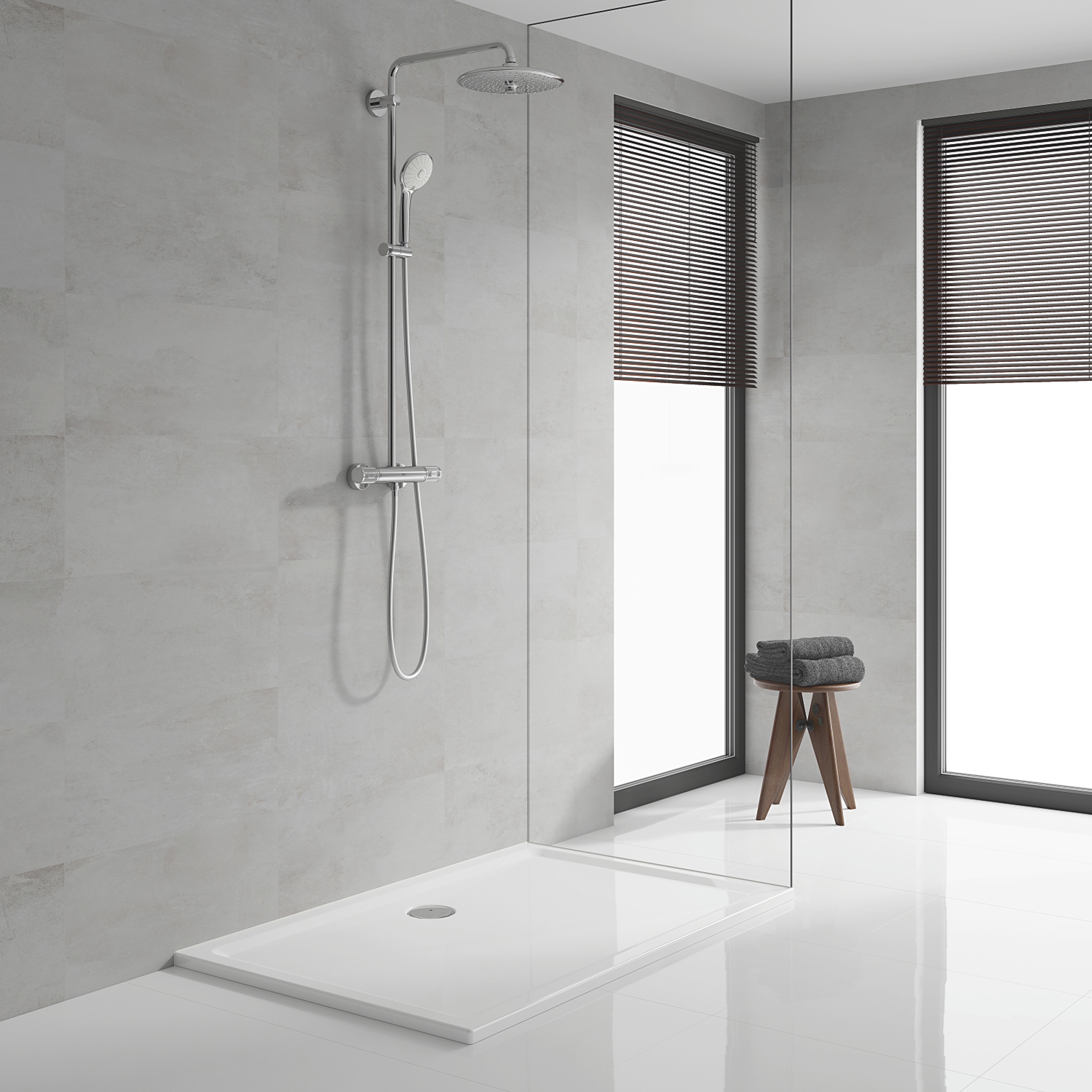 Afficher le produit Euphoria System 260 Shower System with thermostatic mixer for wall mounting du fabricant GROHE