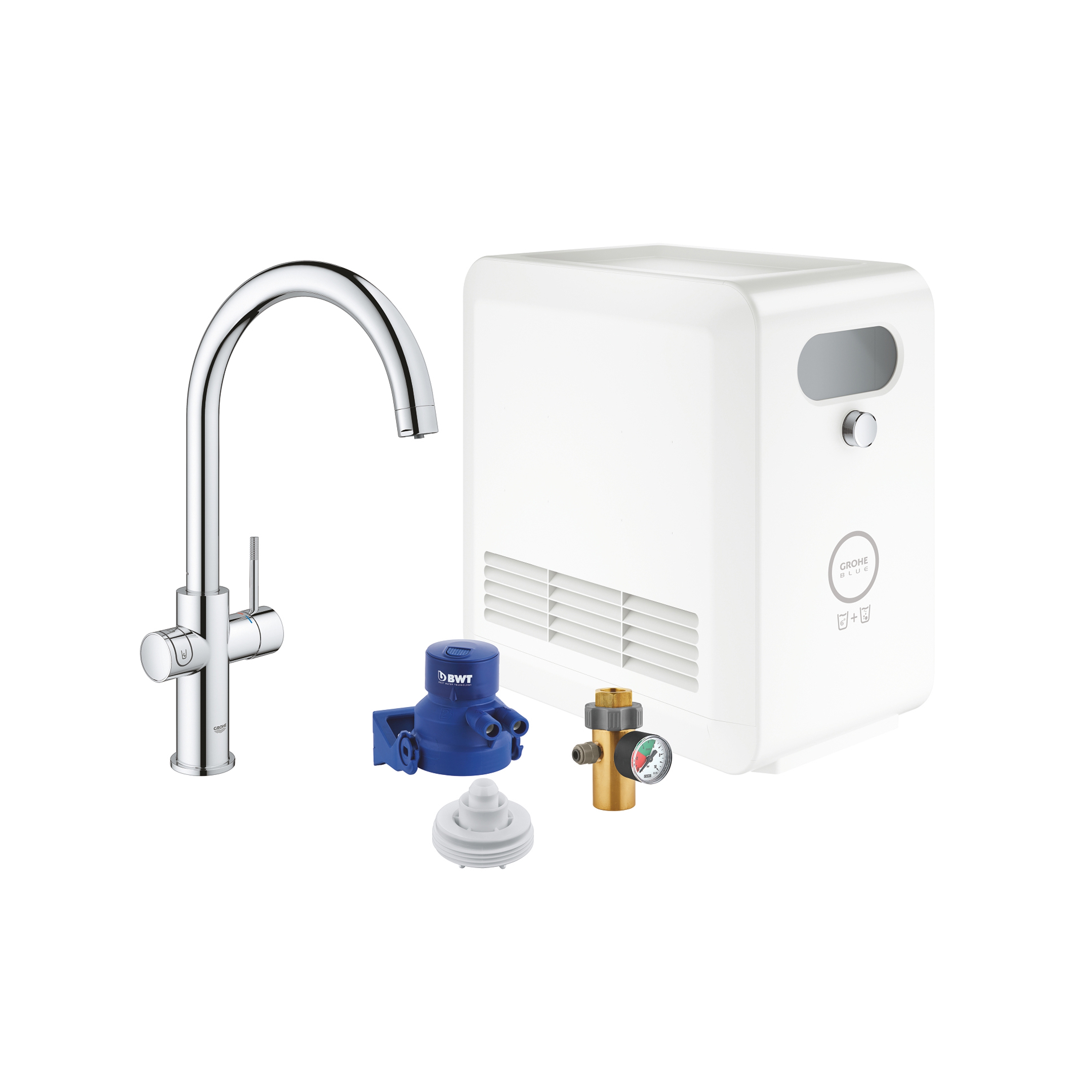 Mostra il prodotto GROHE Blue Pro Connected C-Starter kit del produttore GROHE