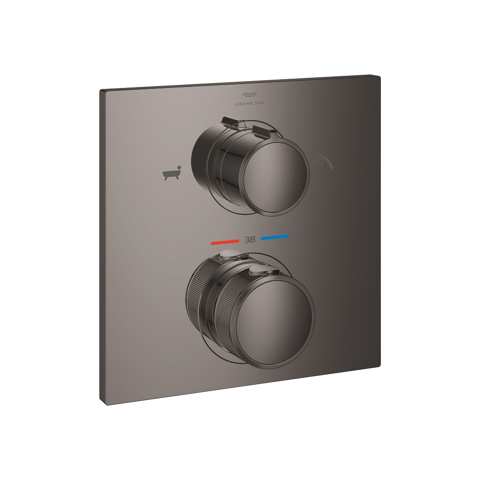 Allure Thermostat for concealed installation with 2-way diverter hand shower/bath filler