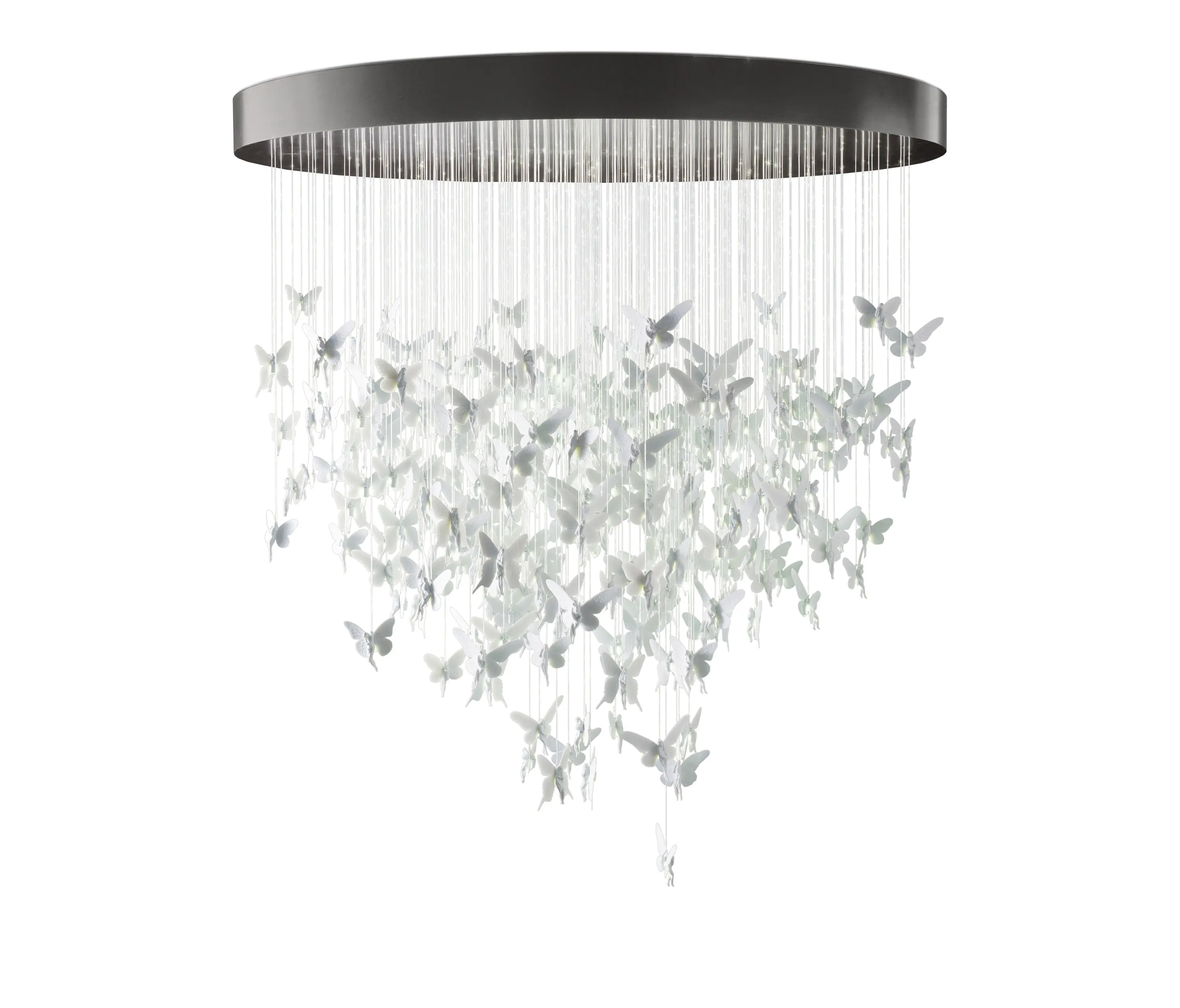 Lladró - Re-cyclos Chandelier Niágara 2m (CE/UK) | Blanco