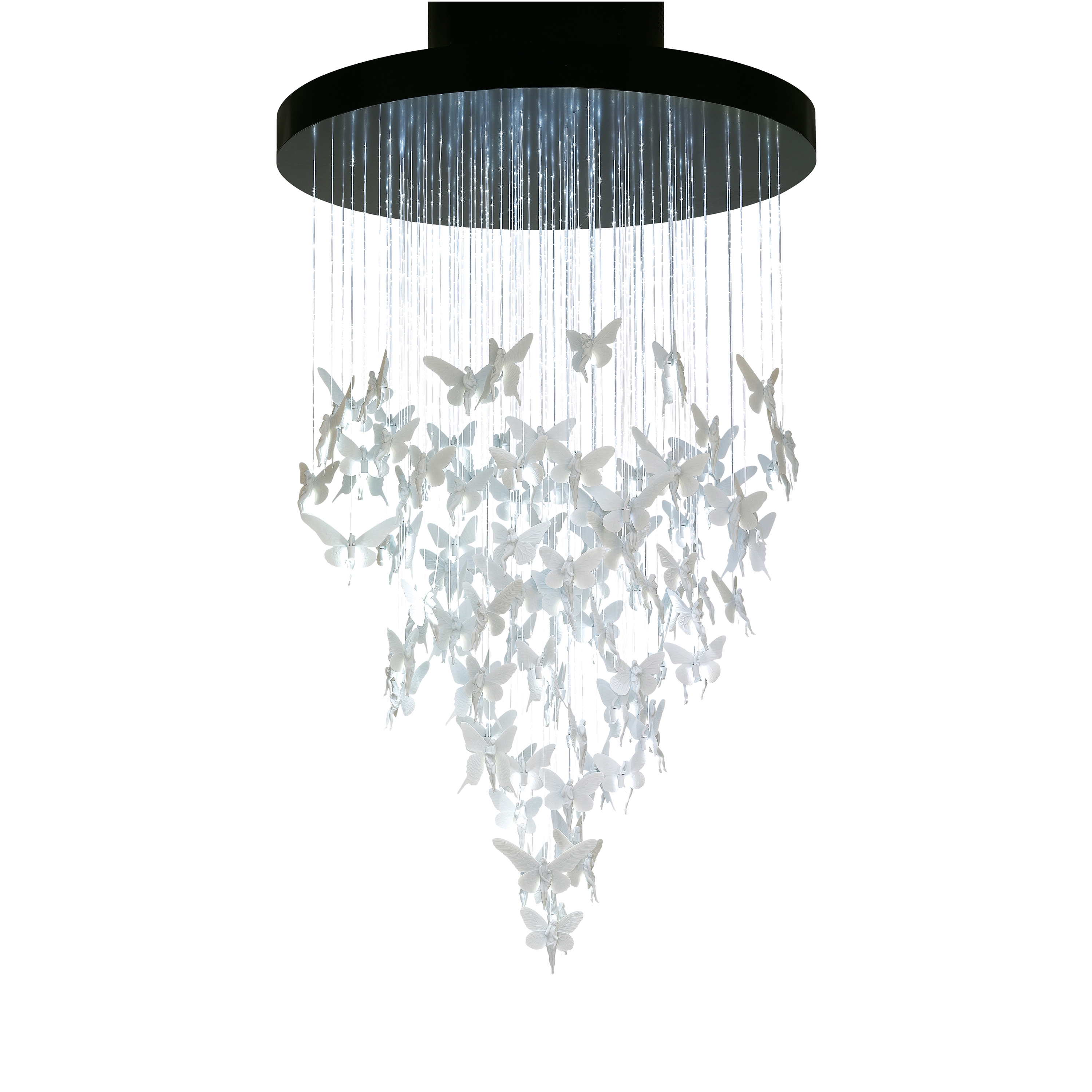 Display product Re-cyclos Niagara Chandelier 1.10m (CE/UK) | White from manufacturer Lladró