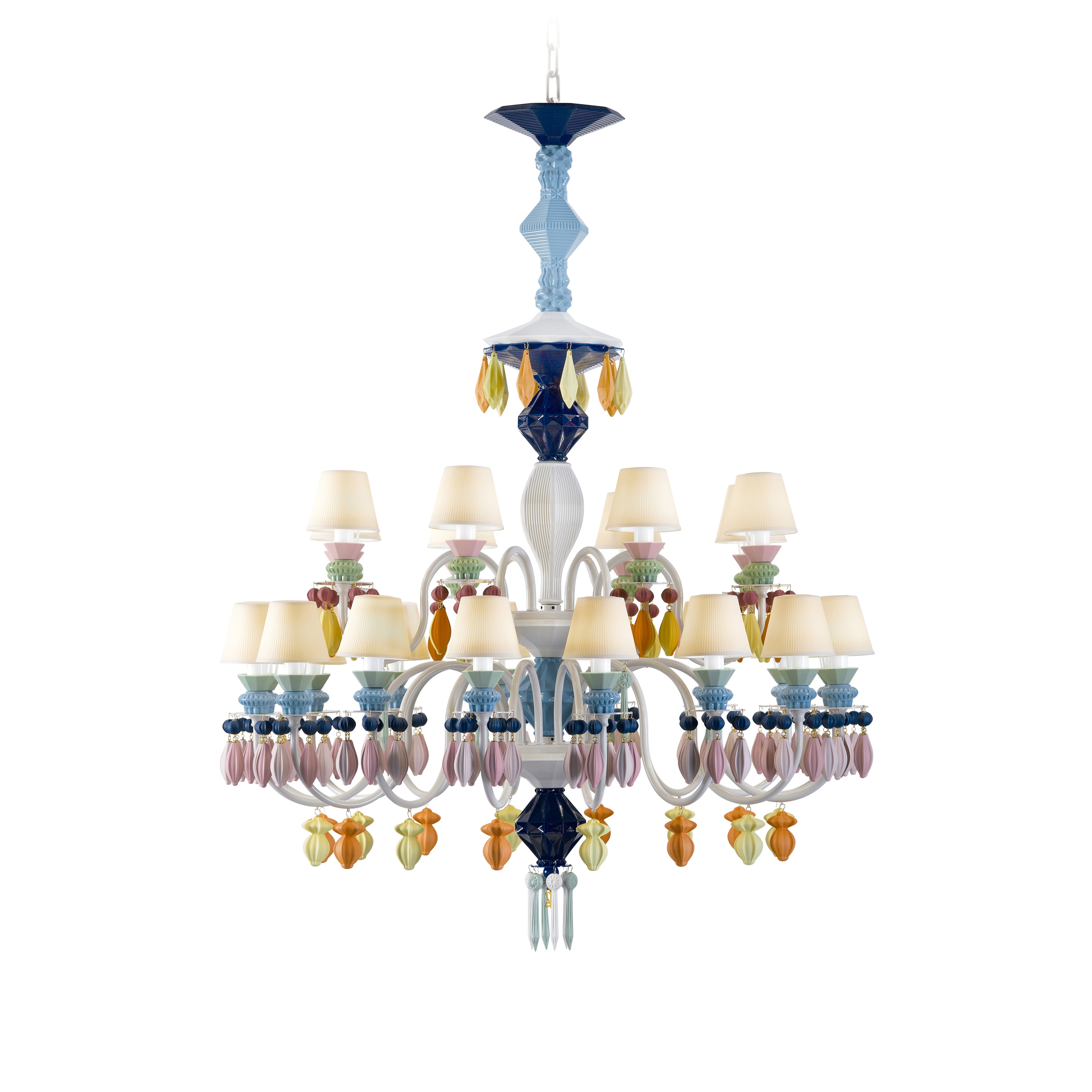 Mostra il prodotto Belle de Nuit 24 Lights Chandelier | Multicolor (CE/UK) del produttore Lladró