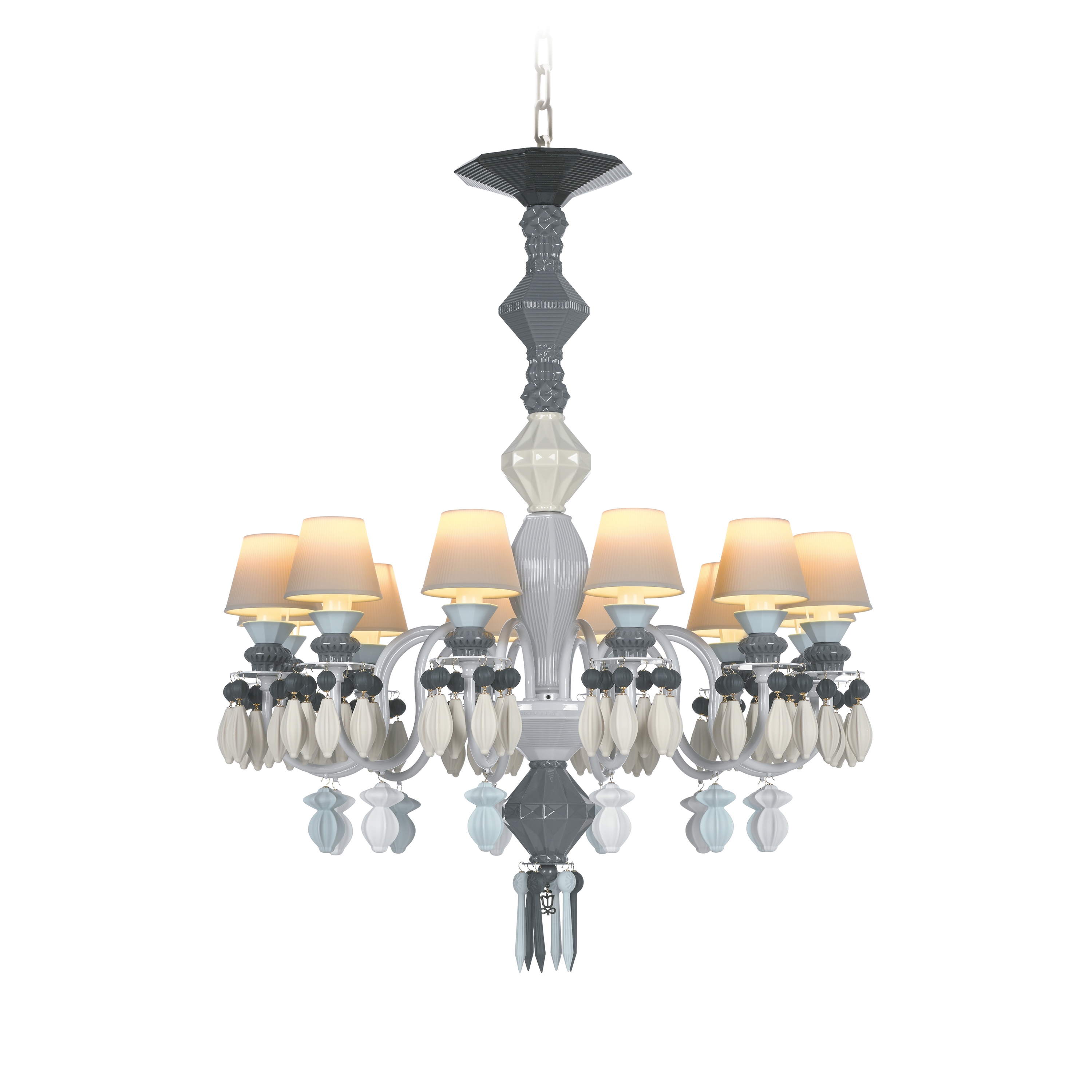 Belle de Nuit 12 Lights Chandelier | Black (CE/UK)