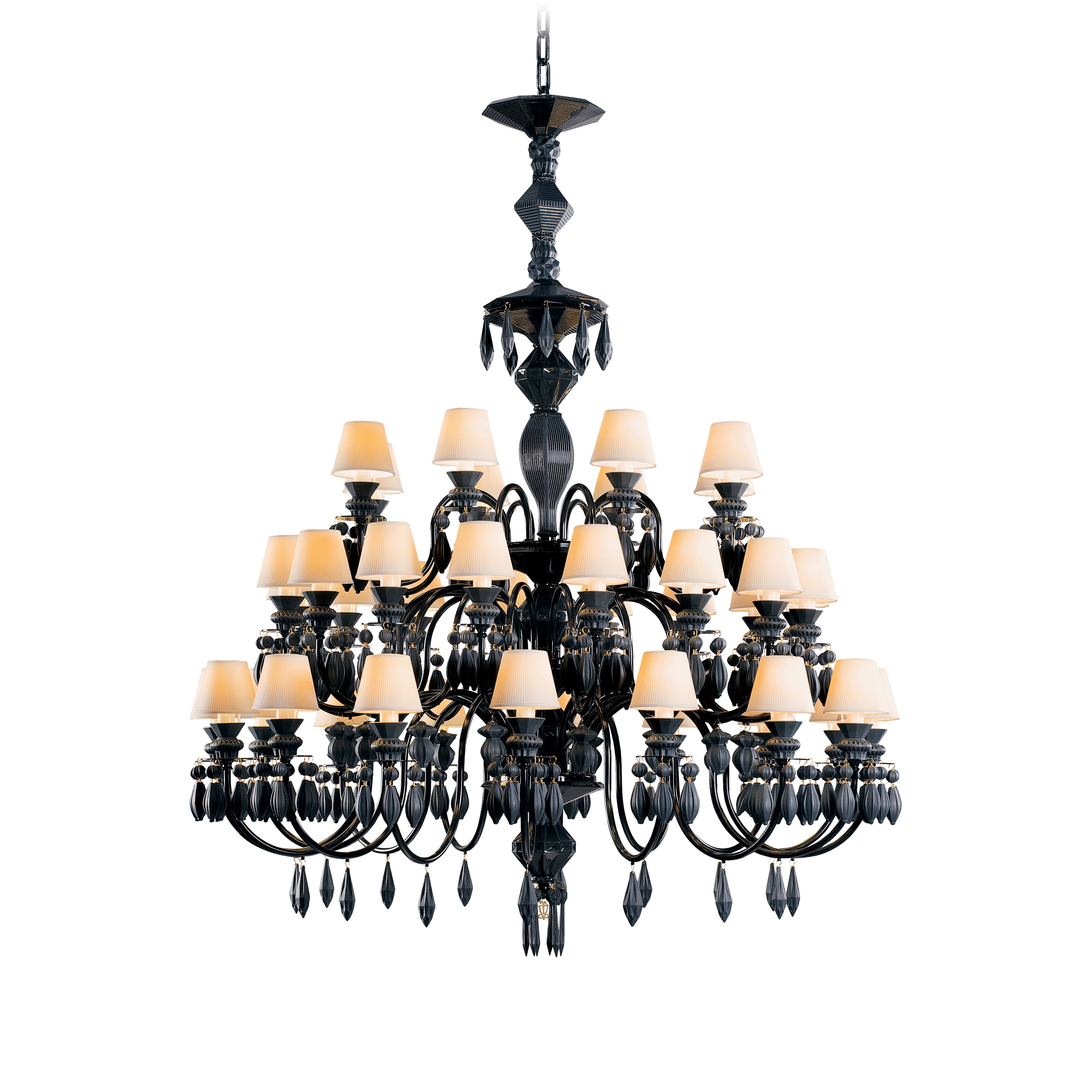 Belle de Nuit 40 Lights Chandelier | Absolute Black (CE/UK)