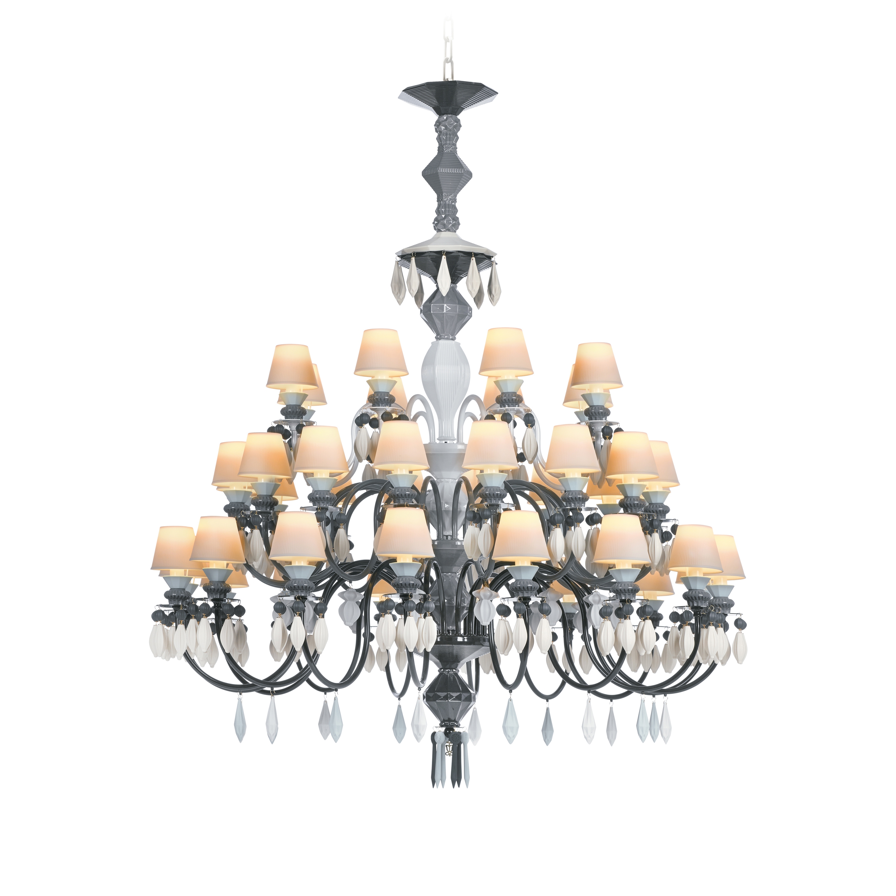 Belle de Nuit 40 Lights Chandelier | Black (CE/UK)