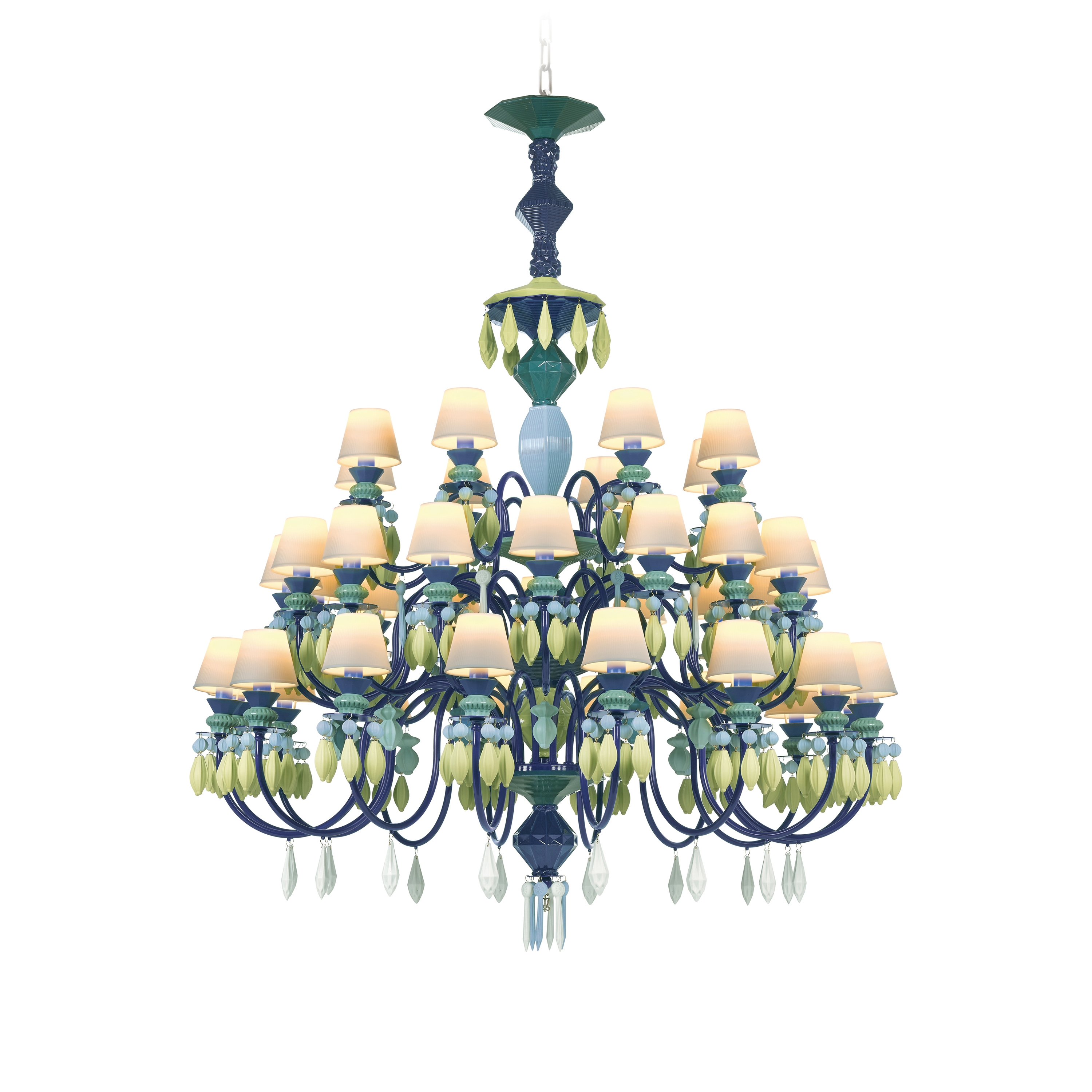 Belle de Nuit Chandelier 40 luces | Verde (CE/UK)