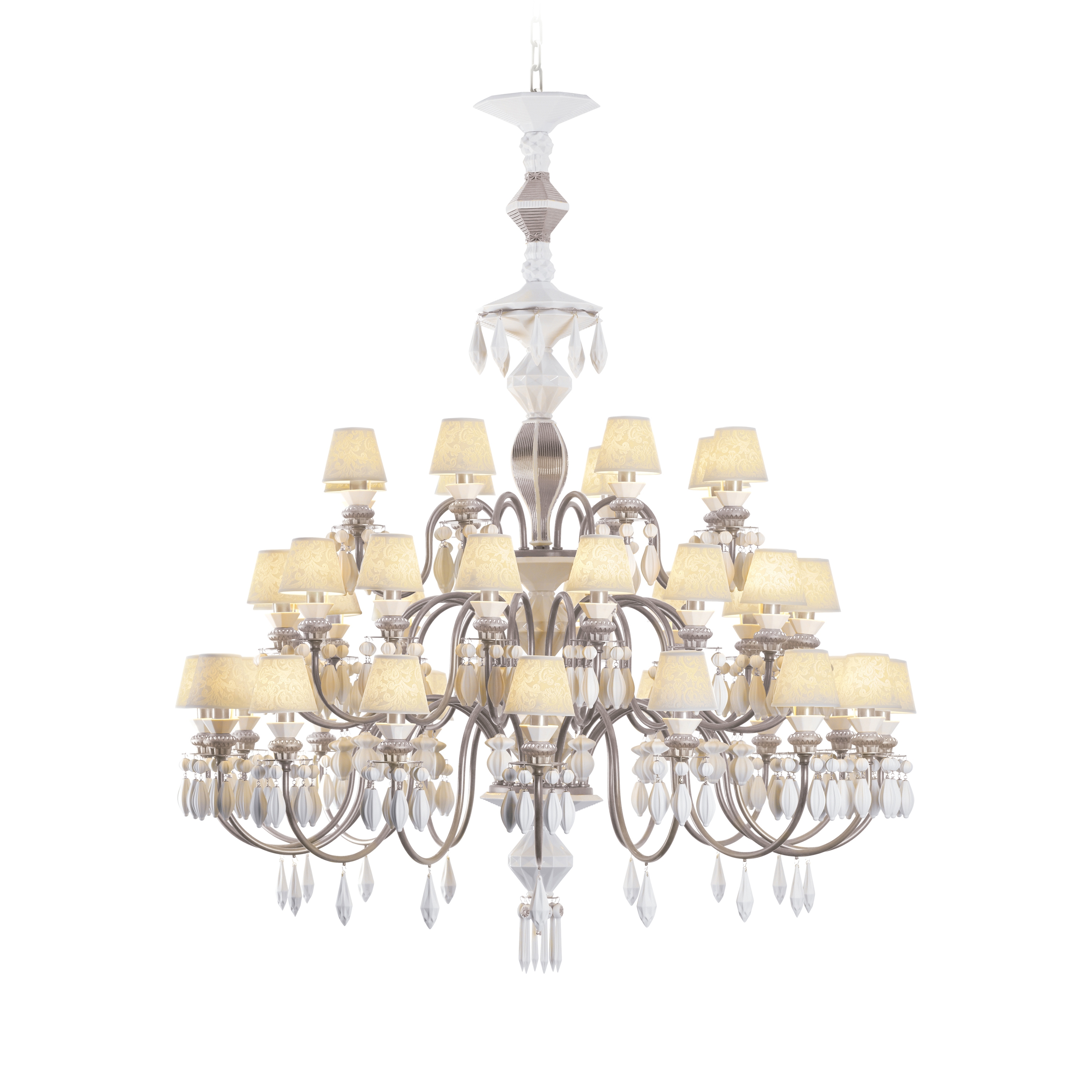 Belle de Nuit Chandelier 40 luces | Lustre plateado (CE/UK)
