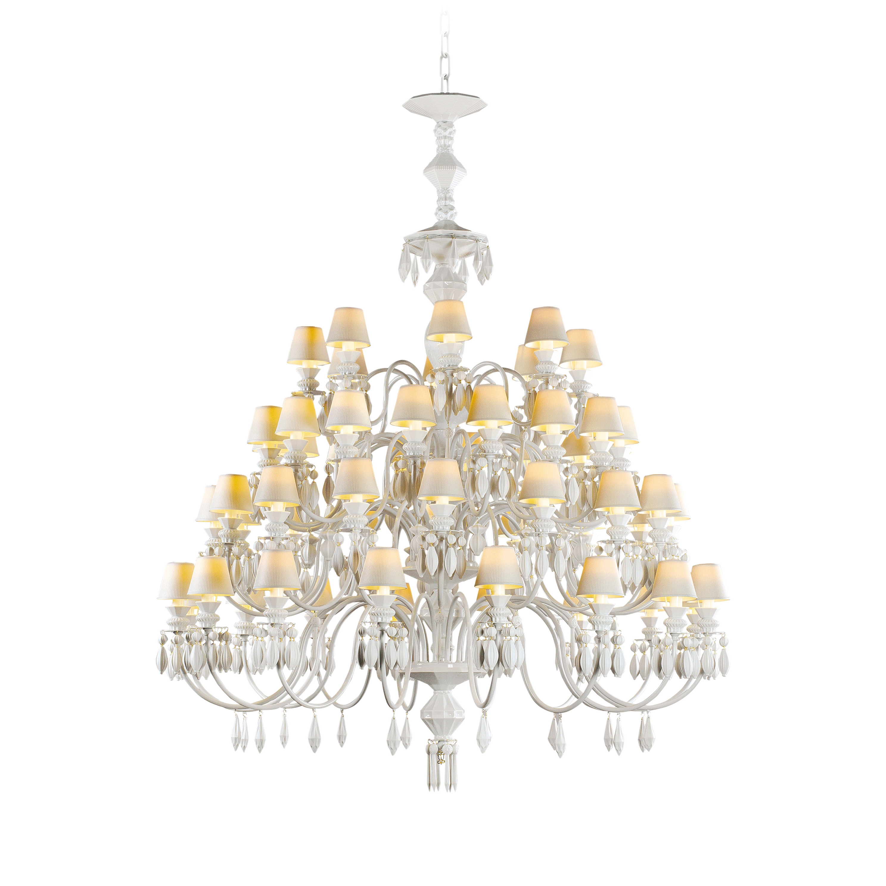 Mostra il prodotto Belle de Nuit 56 Lights Chandelier | White (CE/UK) del produttore Lladró