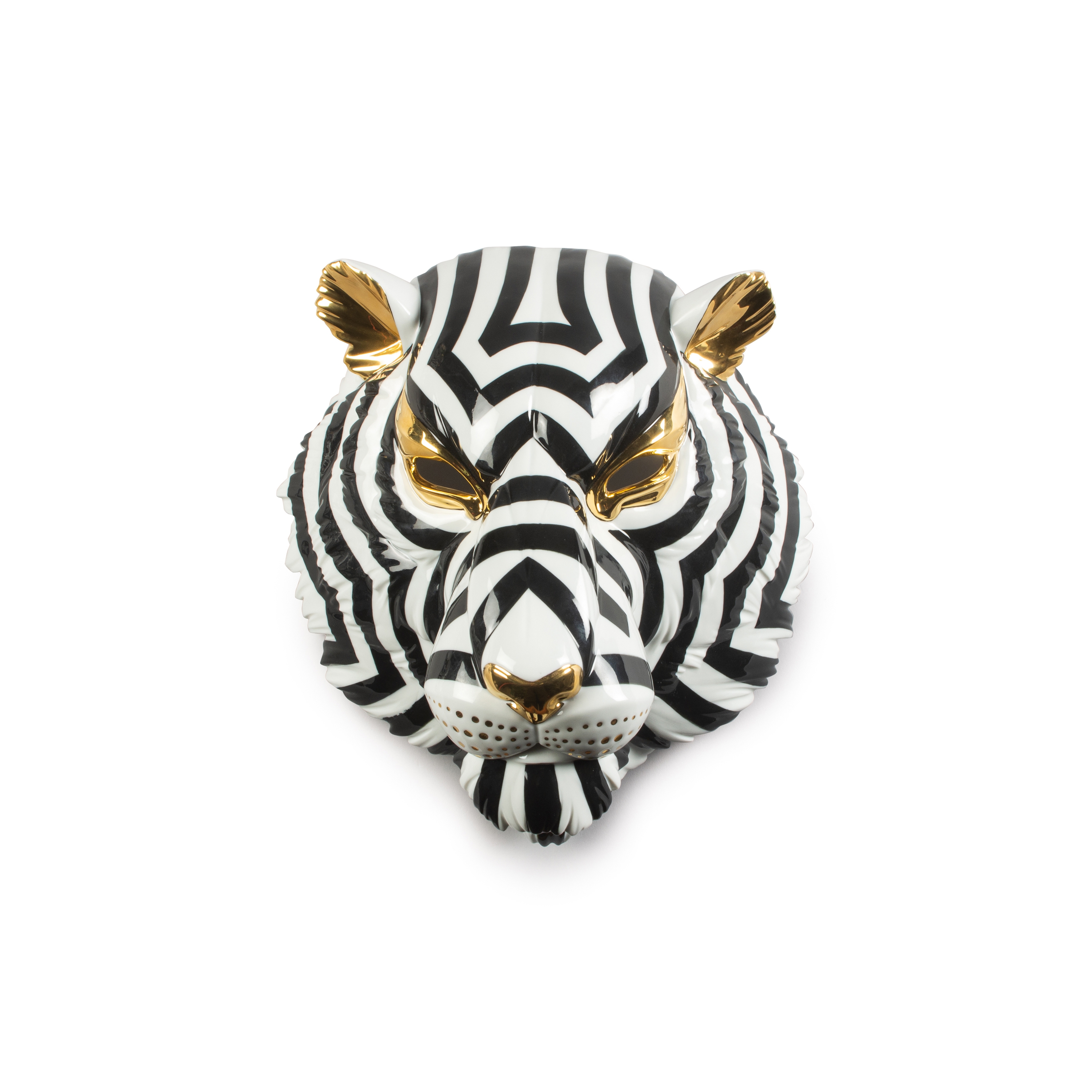 Mostra il prodotto Fierce Portraits | Tiger Mask (black-gold) del produttore Lladró
