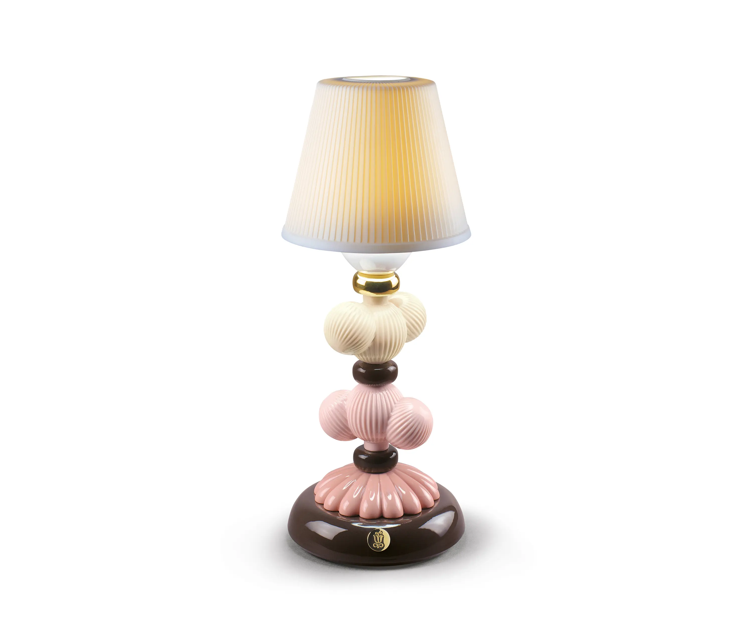 Lladró - Firefly Cactus Golden Fall Table Lamp | Pink