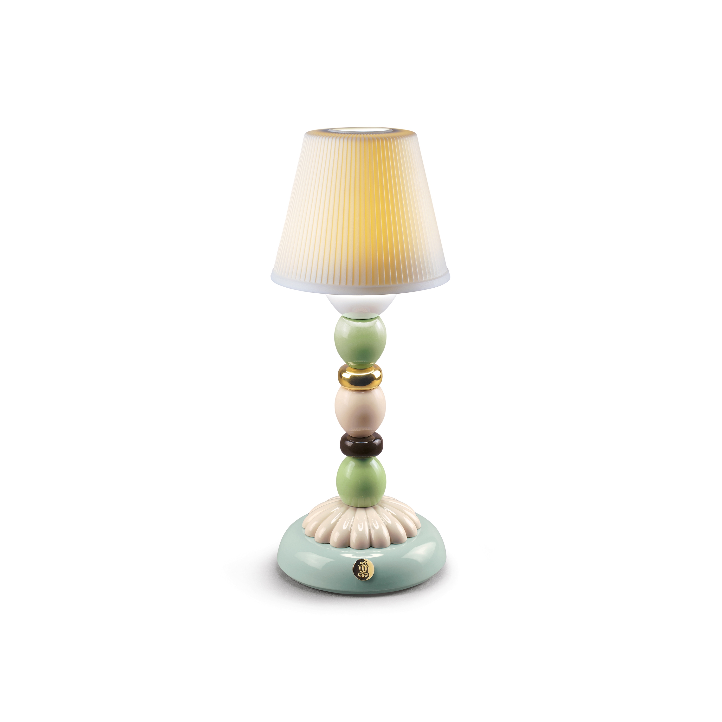 Firefly Palm Golden Fall Table Lamp | Green and Blue