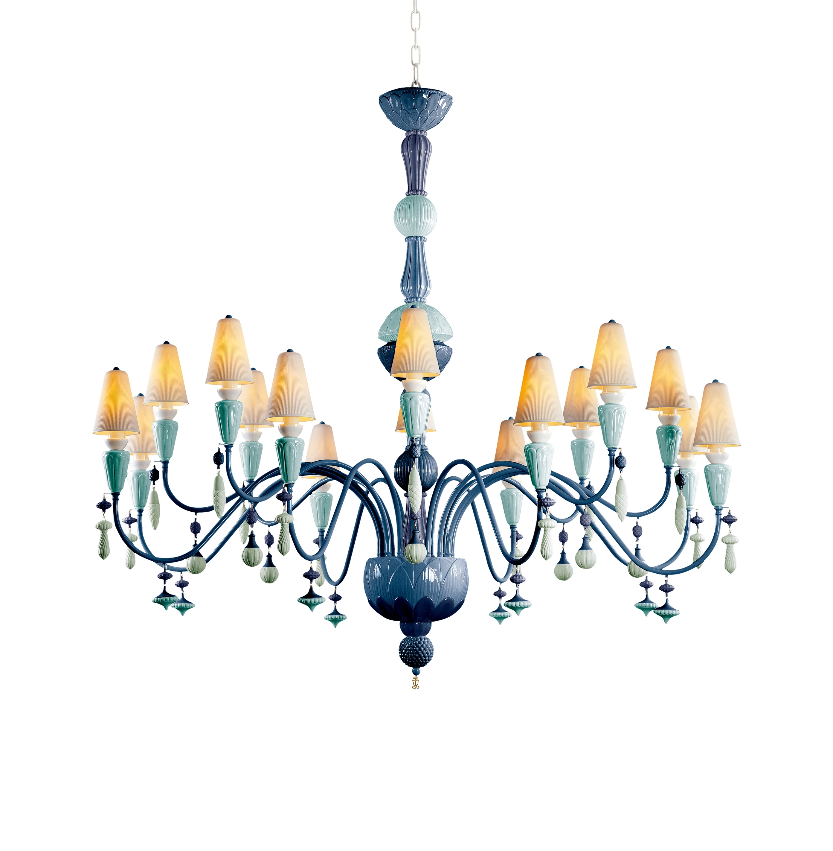 Ivy and Seed 16 Lights Chandelier | Large Flat Model | Ocean (CE/UK)