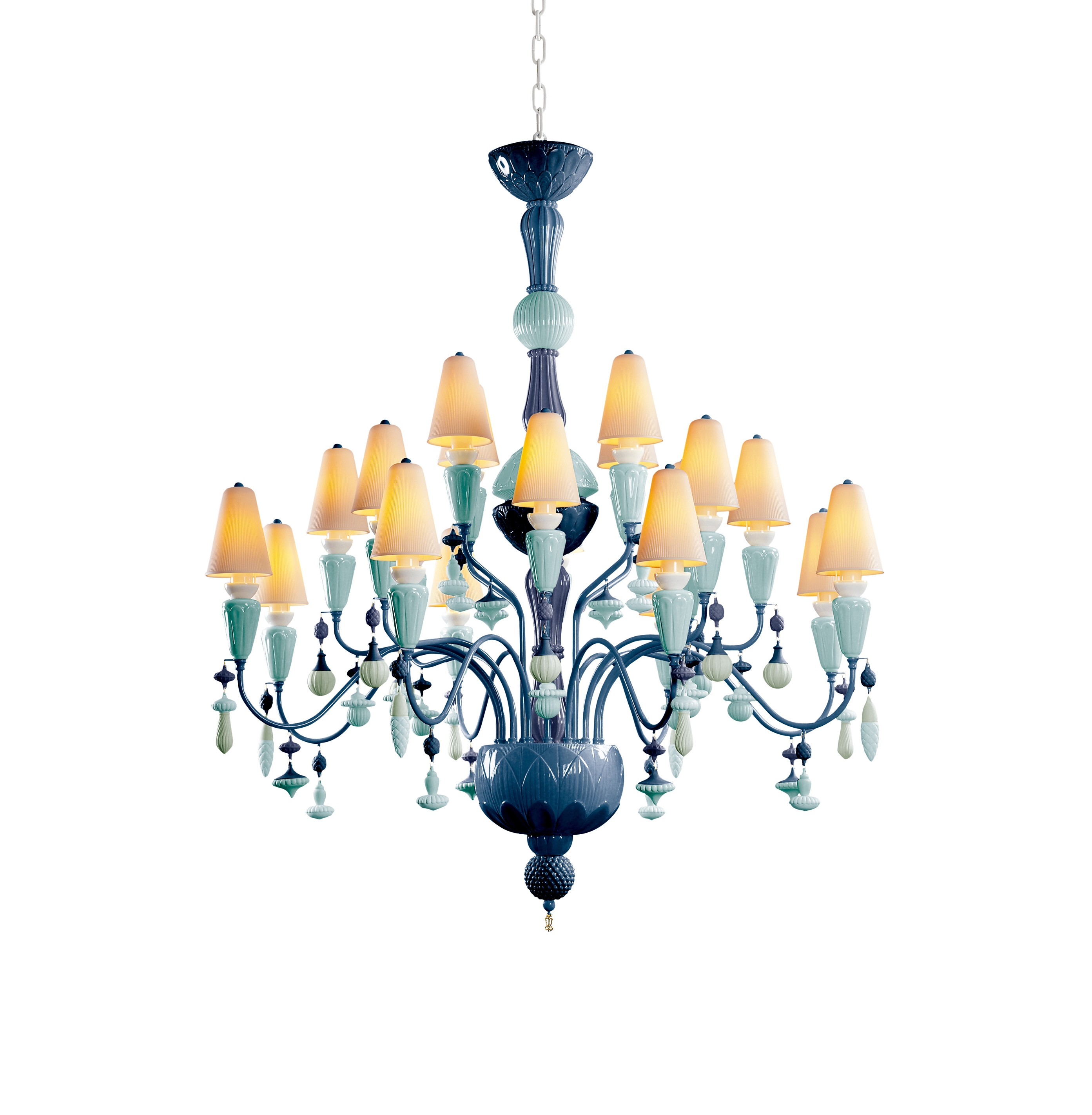 Ivy and Seed 20 Lights Chandelier | Medium Model | Ocean (CE/UK)