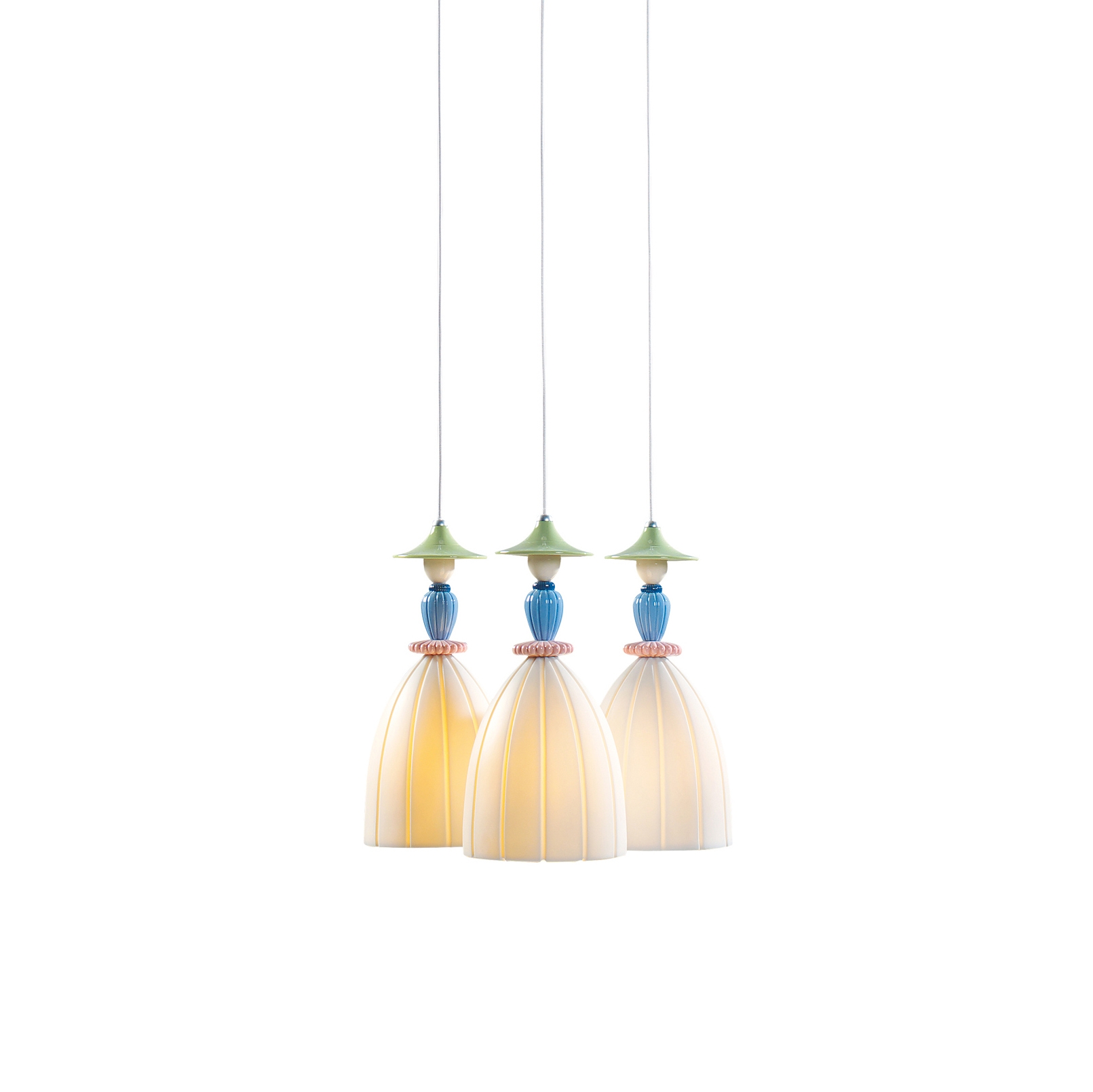 Afficher le produit Mademoiselle Round Canopy 3 Lights Sharing Secrets | Ceiling Lamp (CE/UK) du fabricant Lladró