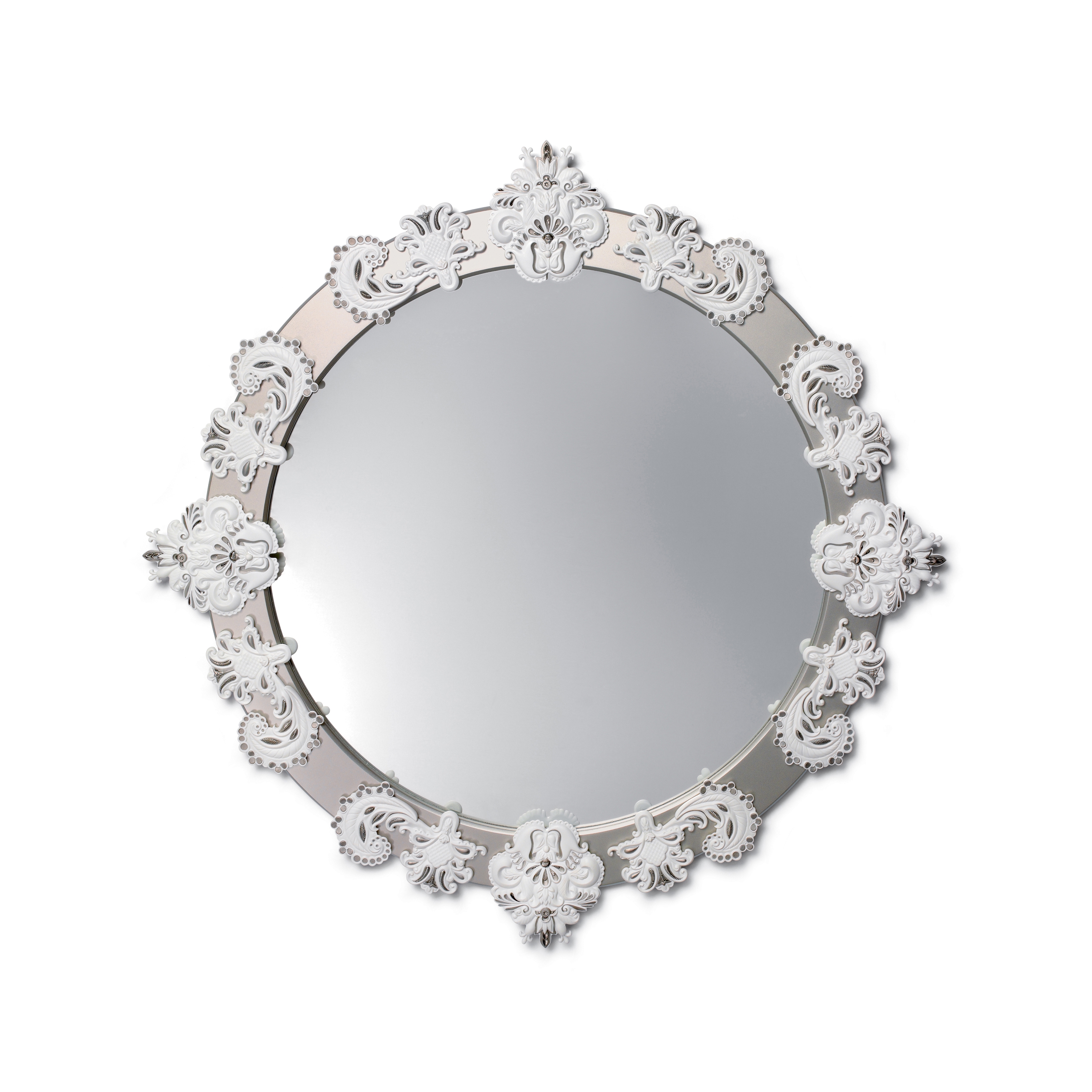 Afficher le produit Mirrors | Round Large Wall Mirror | Silver Lustre and White | Limited Edition du fabricant Lladró