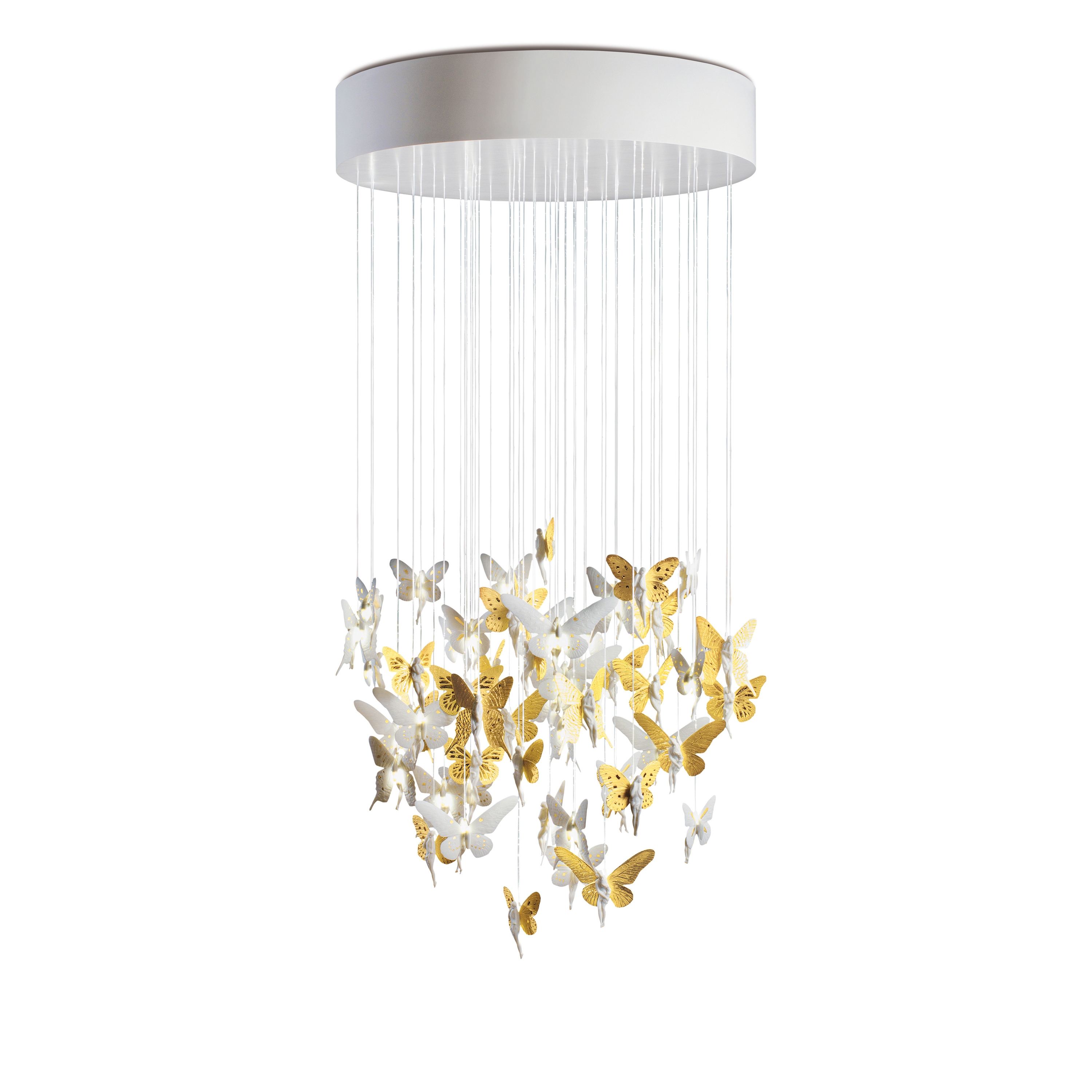 Afficher le produit Re-cyclos Niagara Chandelier 0.80m | Golden Luster (CE/UK) du fabricant Lladró